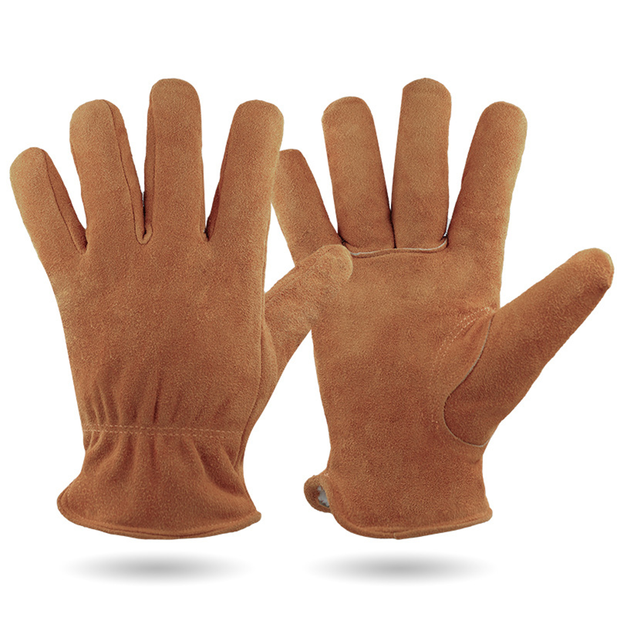 Cow Leather Velvet Wear-Resistant Gloves 4