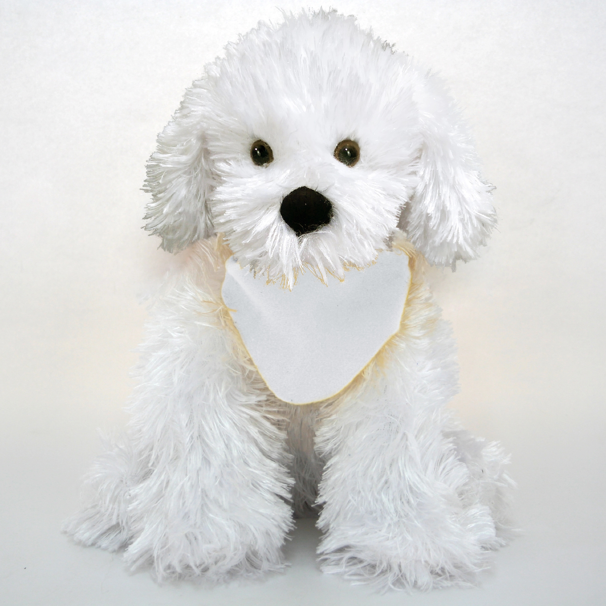 9" White Shaggy Dog 15