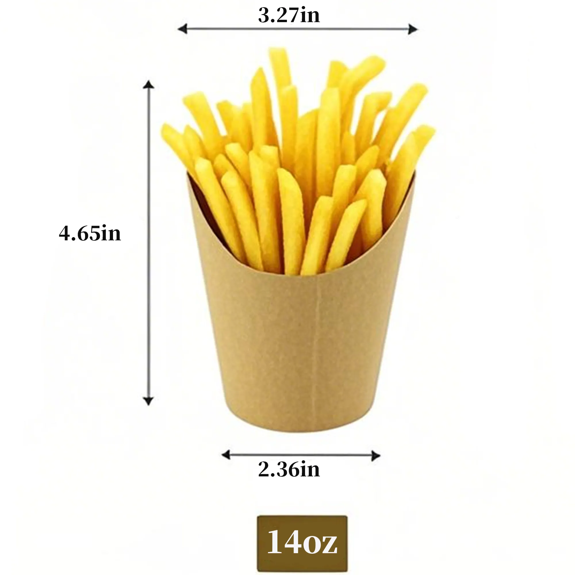 French Fries Cup Holder ForBirthday Parties Printed Logo 2