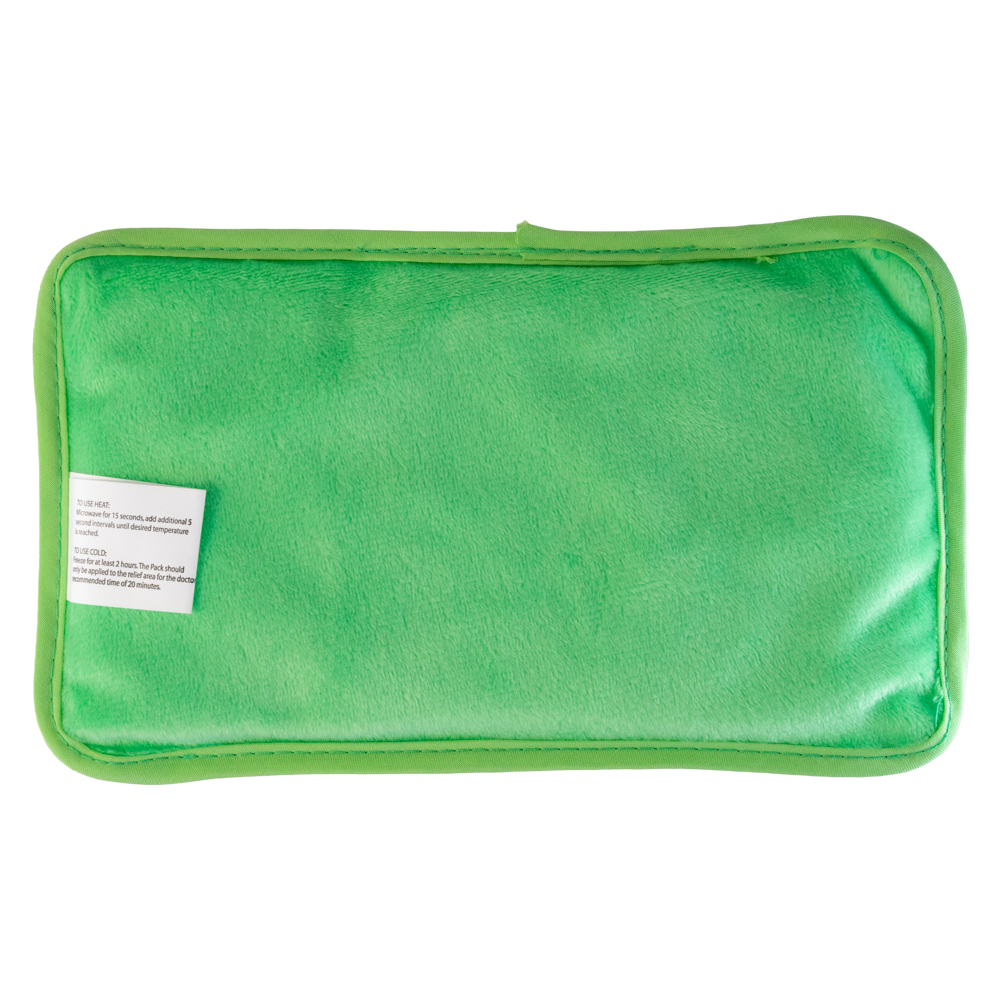 Rectangle Plush Gel Beads Hot/Cold Pack 12