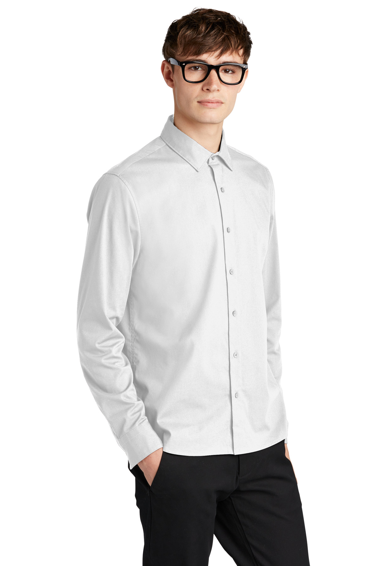 Mercer+Mettle Long Sleeve Stretch Woven Shirt MM2000 31