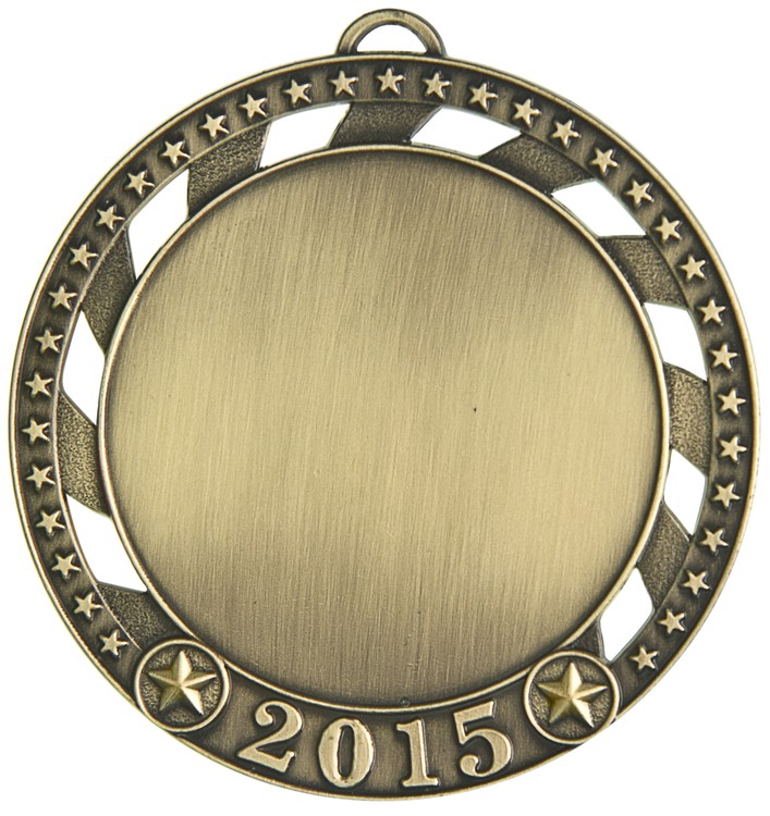 2" Insert Holder Medal, 2015, 2 3/4" 2