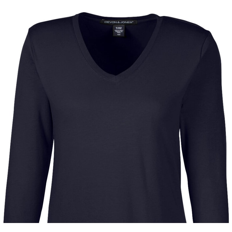 Devon & Jones Ladies' Perfect Fit™ Bracelet-Length V-Neck Top 2