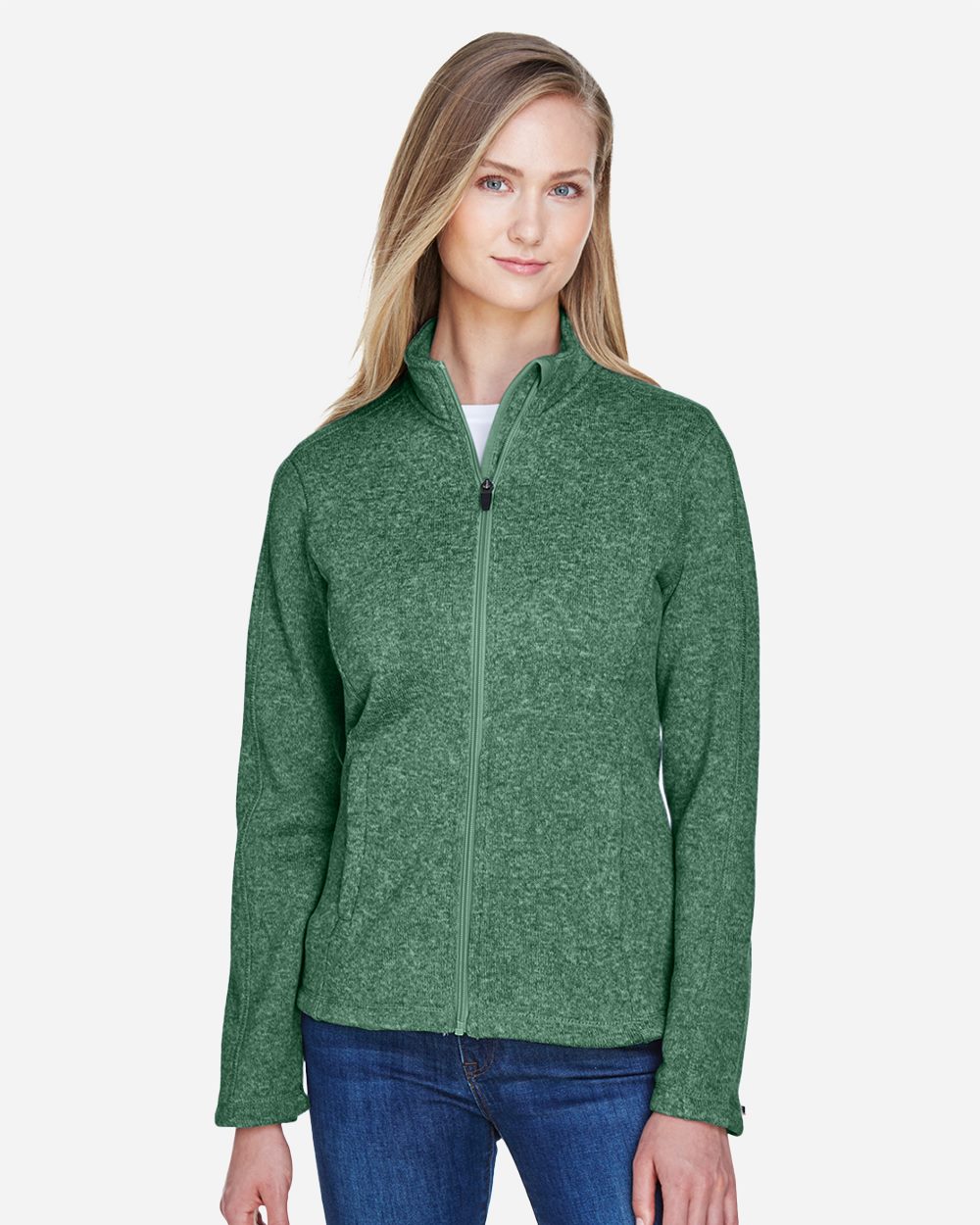 Women's Bristol Full-Zip Sweater Fleece Jacket - DG793W 28
