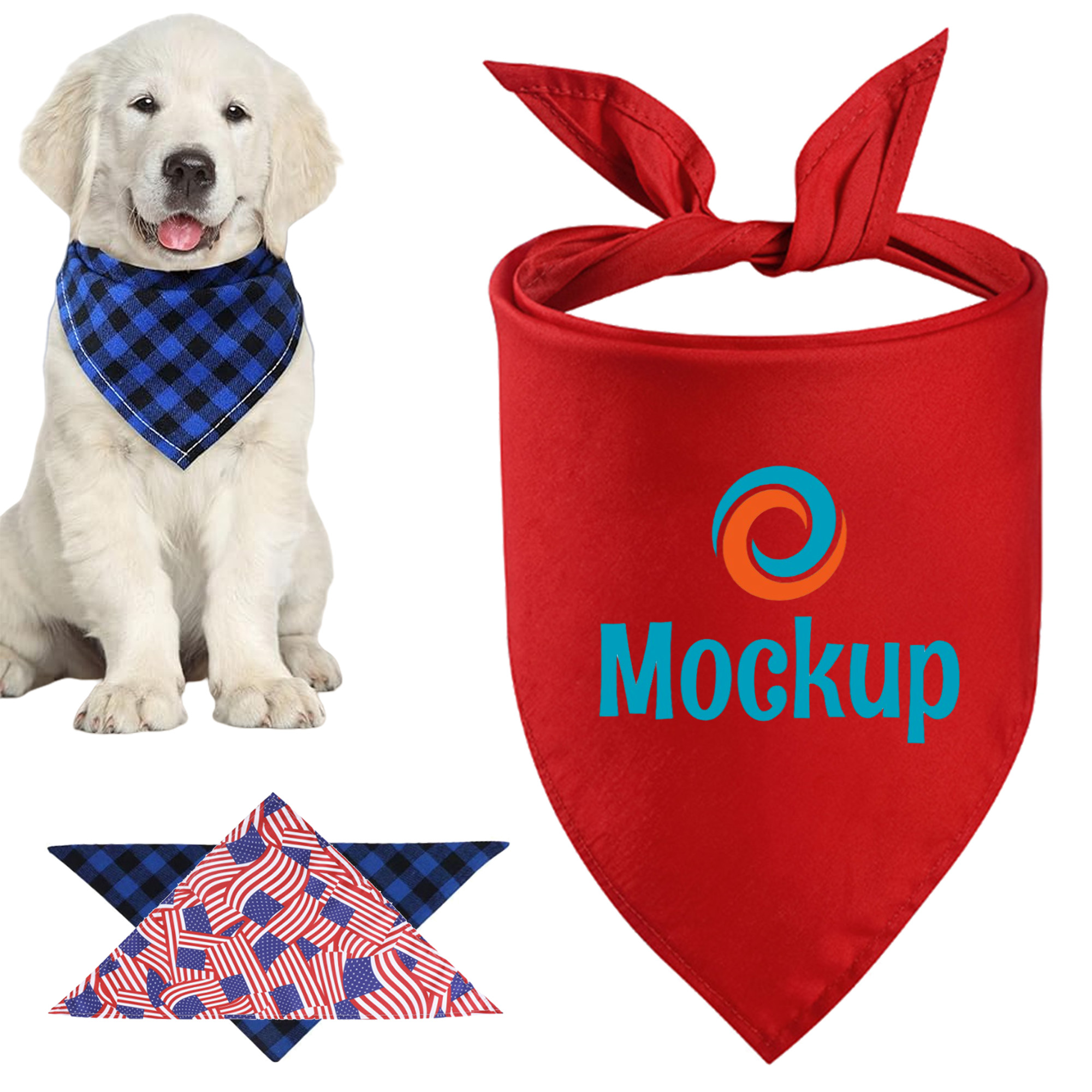 Adjustable Soft Bandana Pet Scarf 4