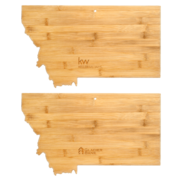 U.S. State Shaped Bamboo Cutting and Serving Boards 10