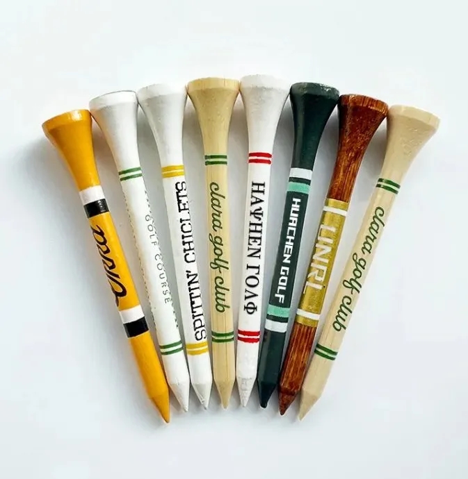 Custom wooden golf tees 1