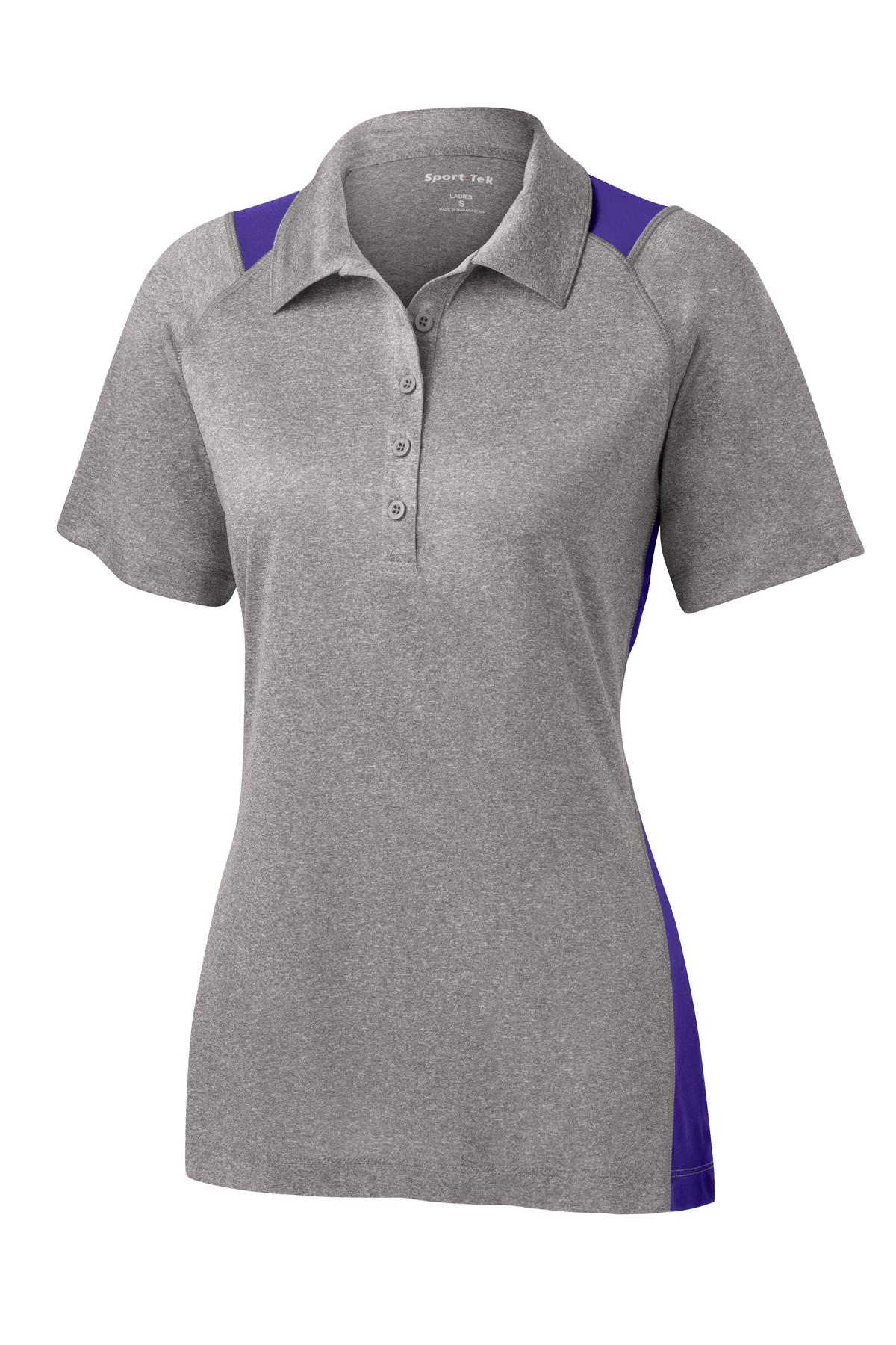 Sport-Tek® Women's Heather Colorblock Contender Polo 16