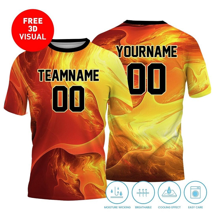 Youth Short Sleeve Crew Neck Jersey (Full Dye Sublimation) #50045