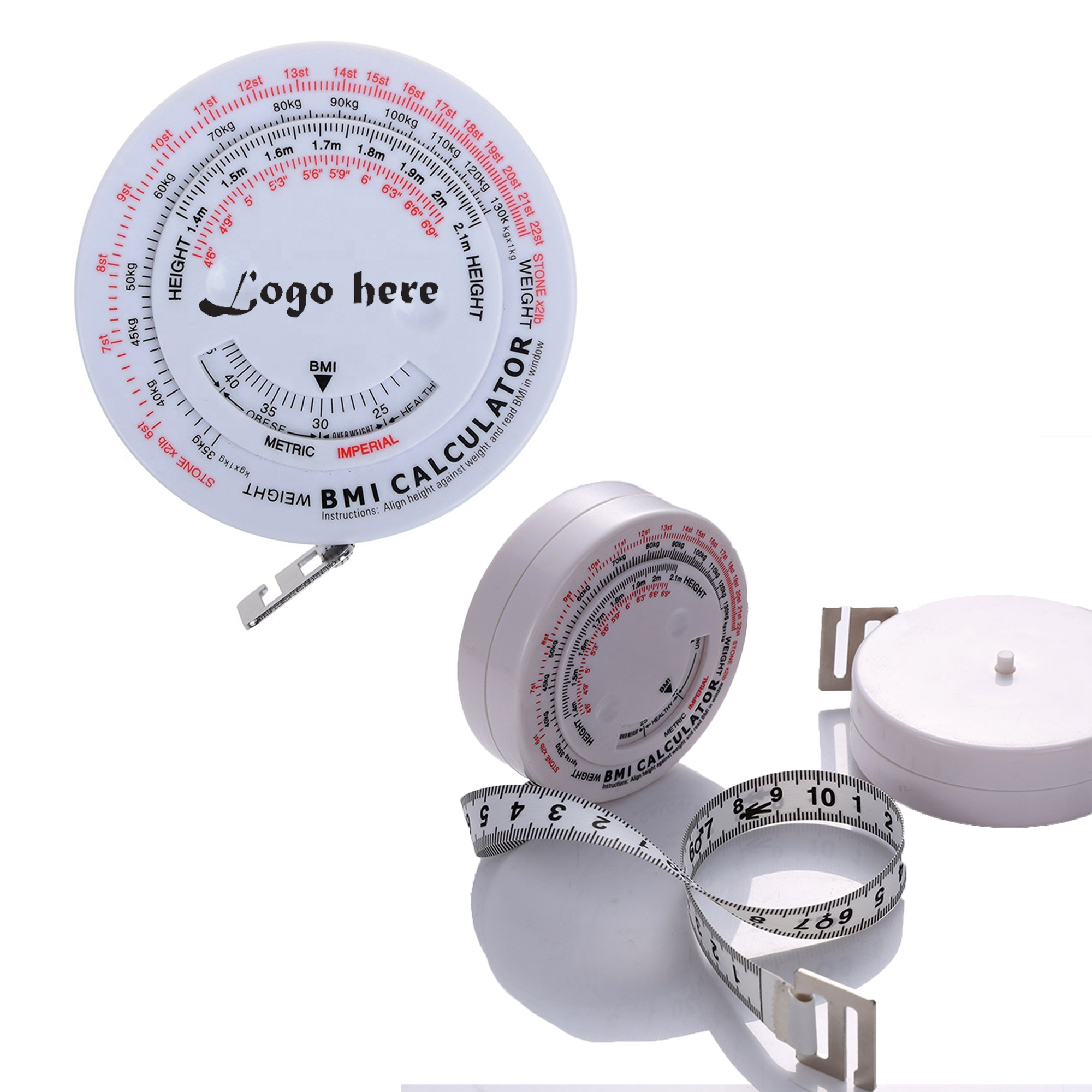 BMI Body Mass Index Retractable Tape 1