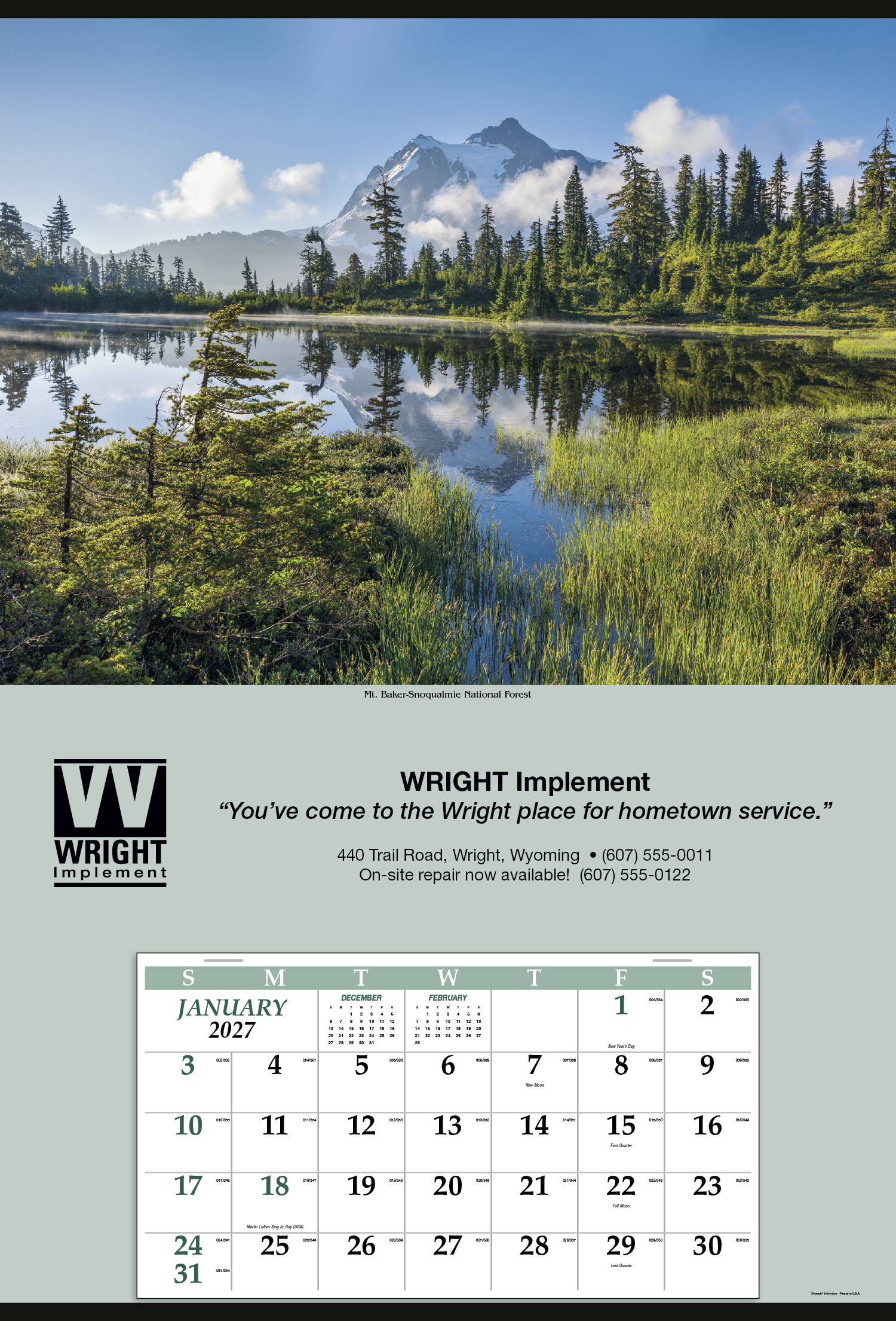 Triumph® Calendars Jumbo Hanger (12-Month) Calendar 40