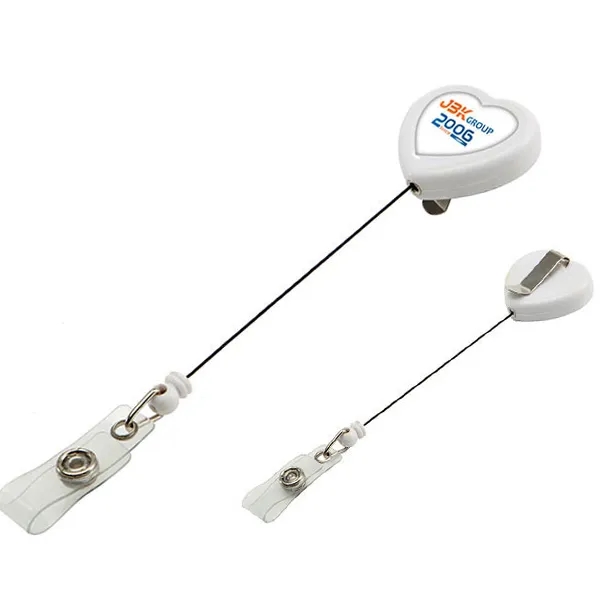 Heart Shape Retractable Badge Holder 1