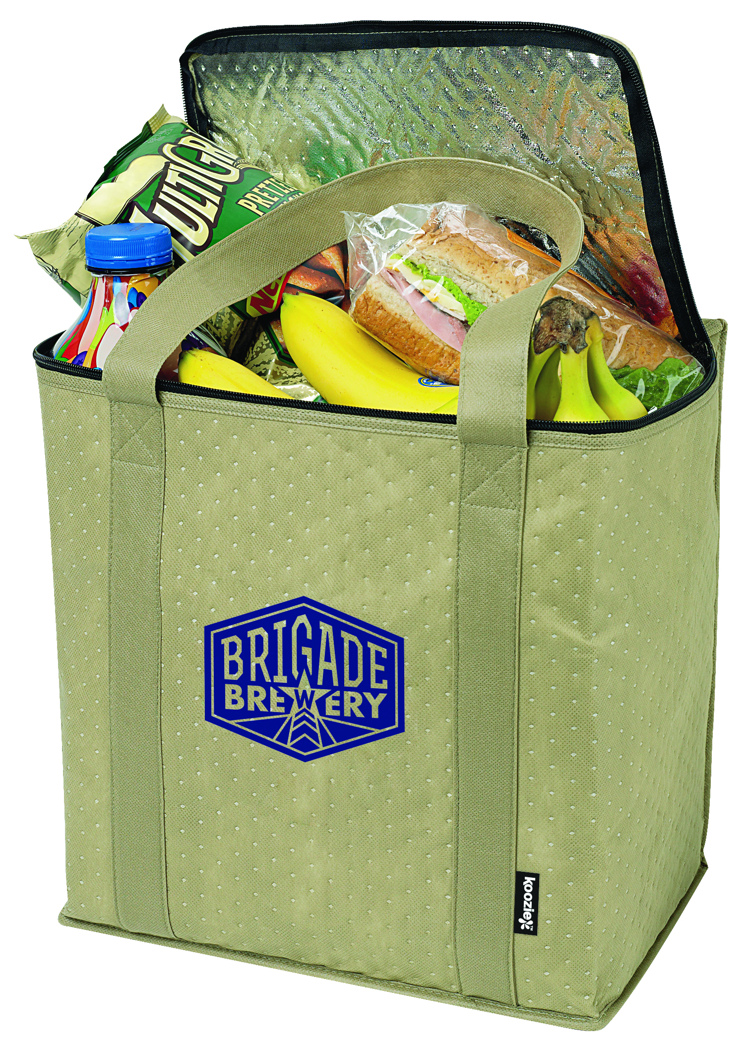 Zippered Insulated Grocery Tote