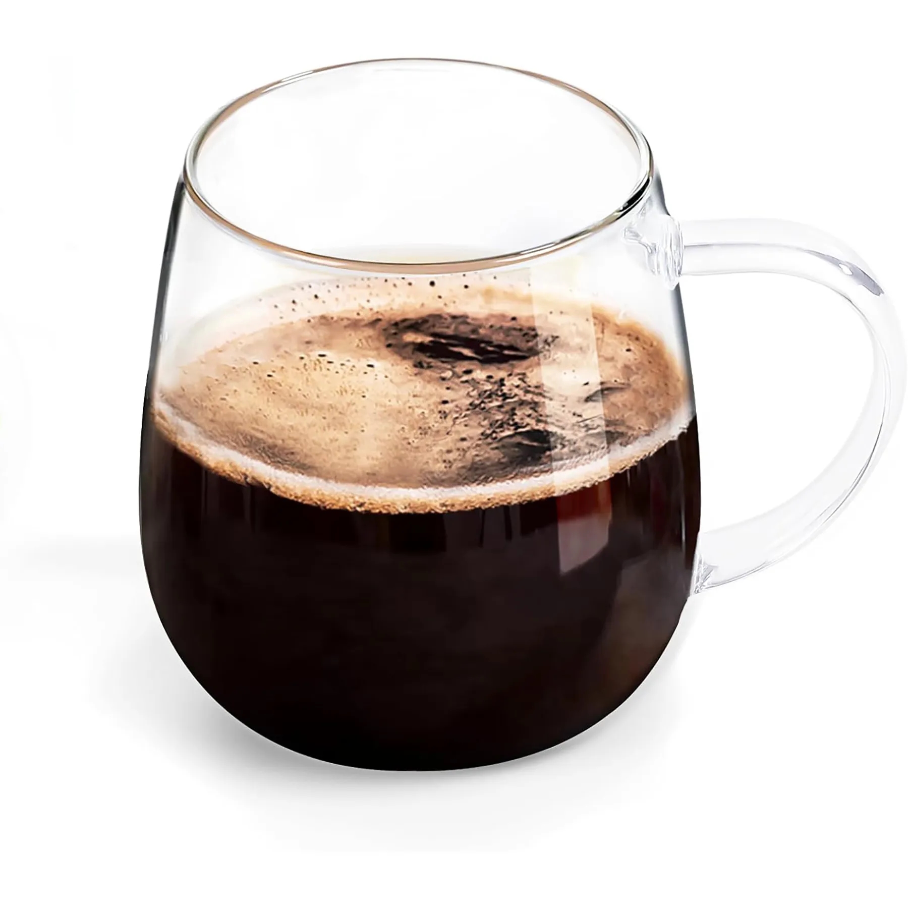 Clear Glass Mug with Multicolor Handle 3
