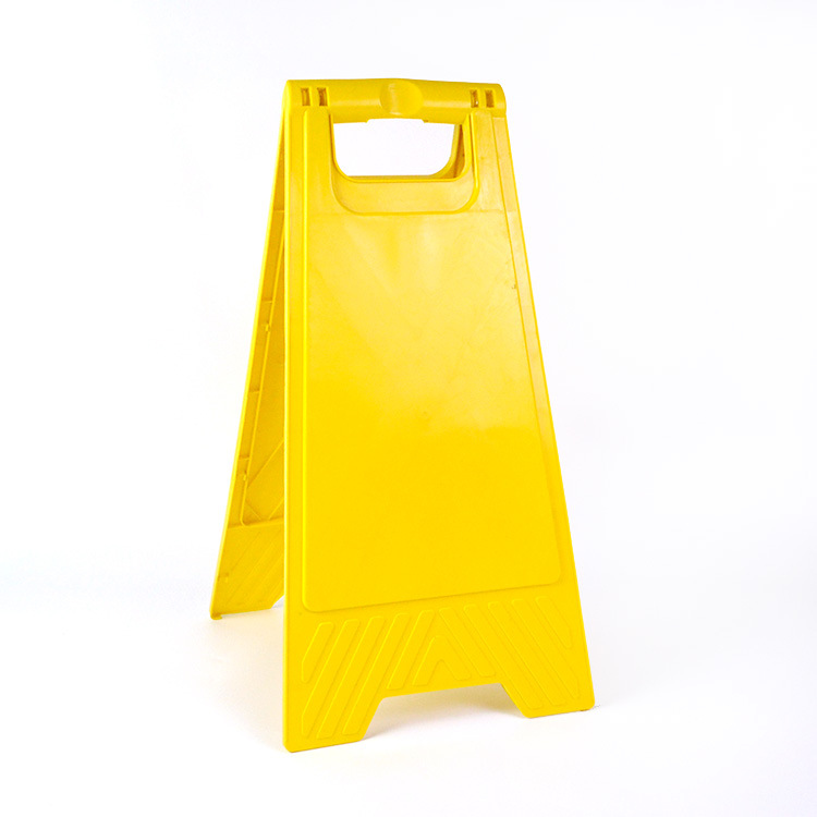 Yellow Plastic Folding A-shaped Safety Sign Billboard 1