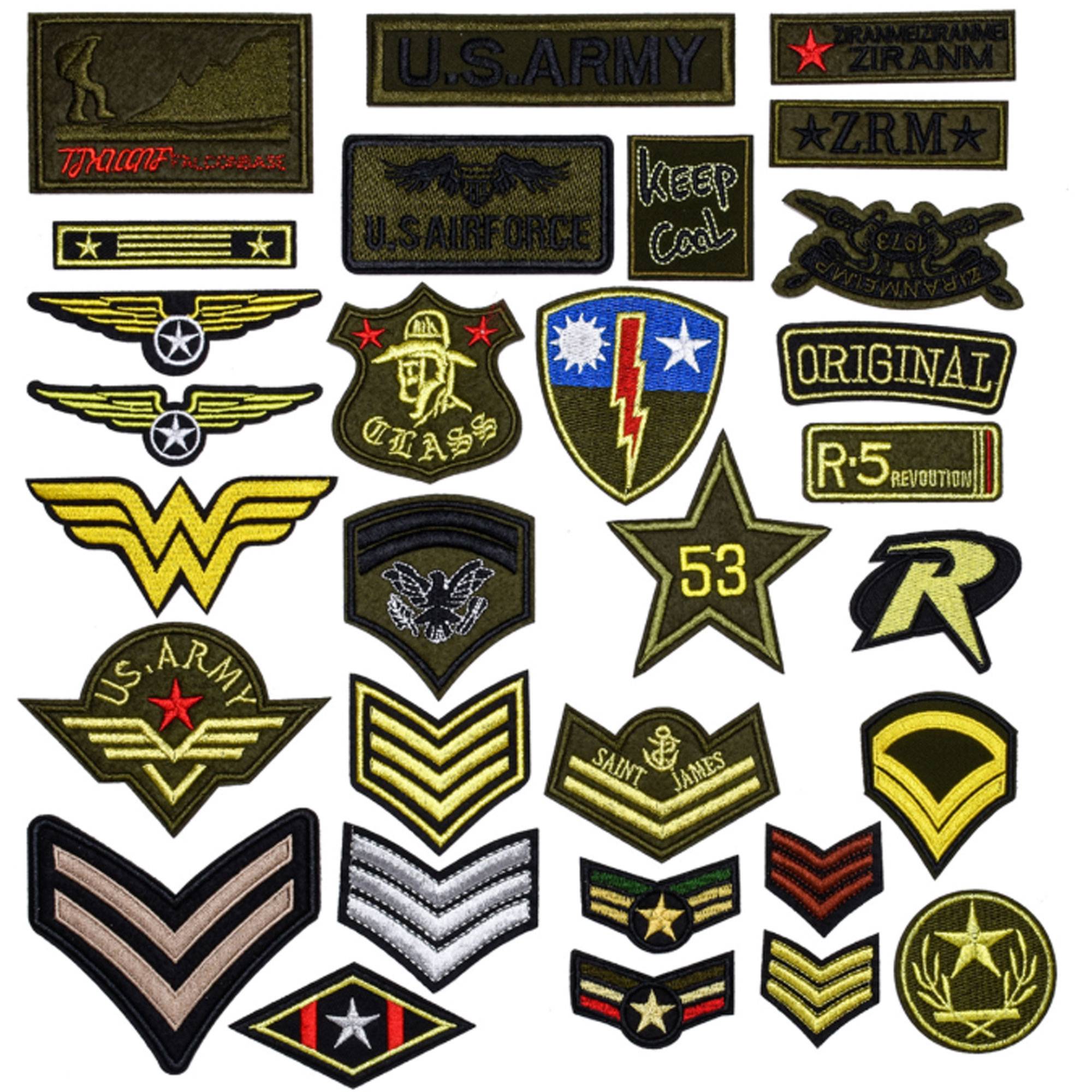 Embroidered Military Badge Patches