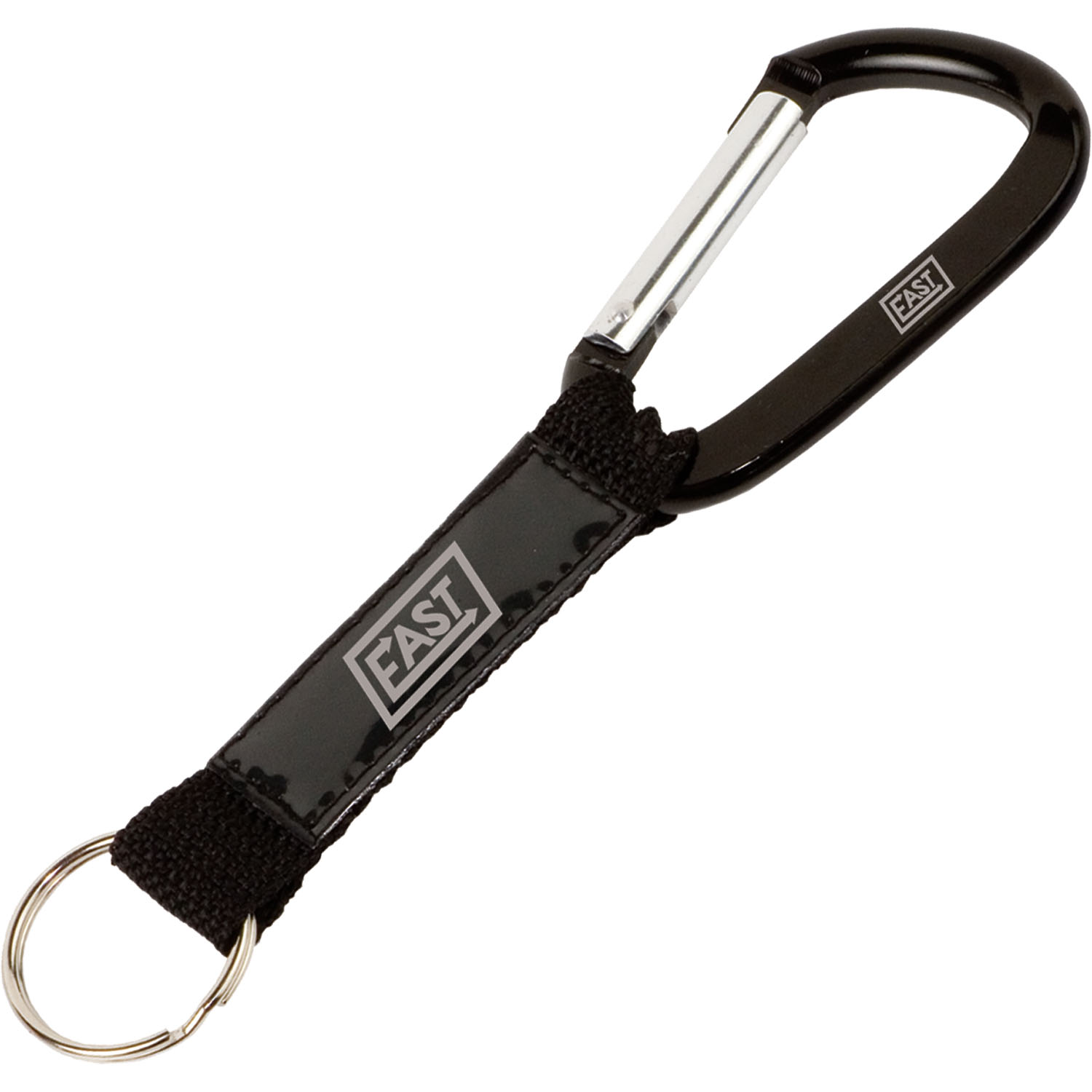 Key Tag Carabiner with Strap and PVC Patch — view 1 of 3
