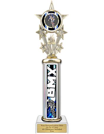 Trophy, 12" Action Matrix BMX Blue 1 co 2