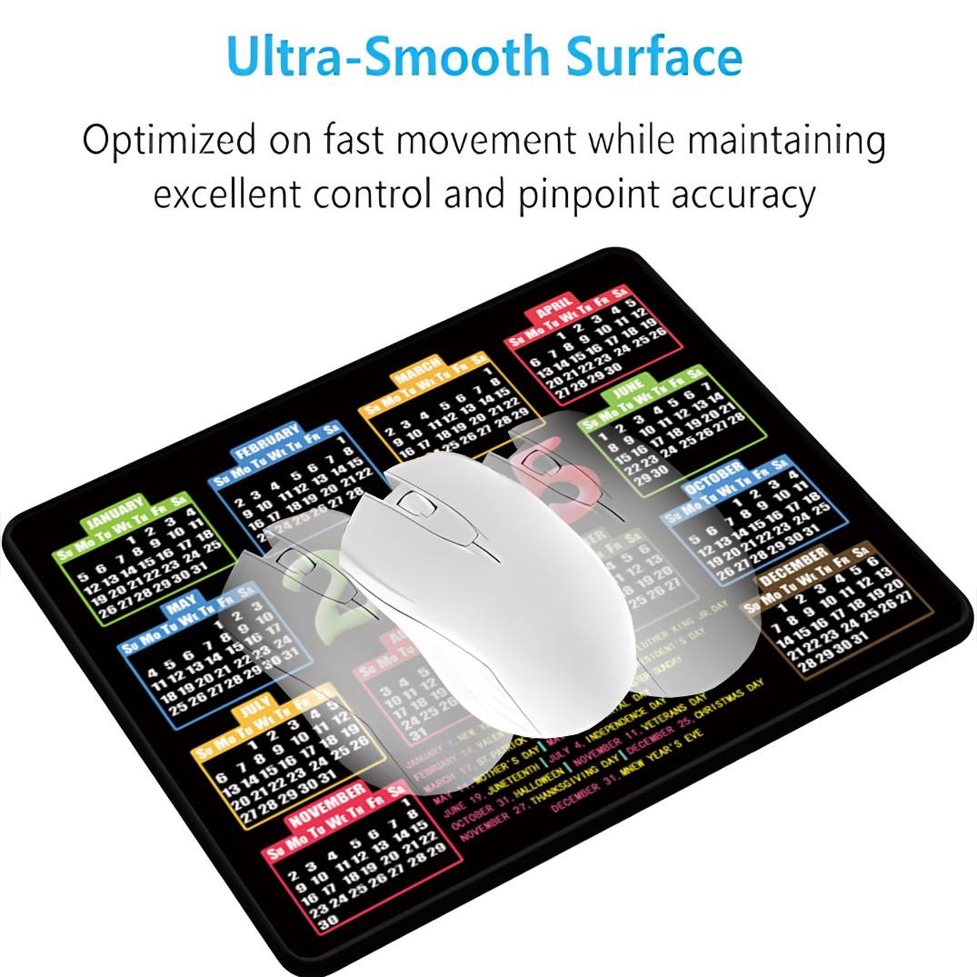2025 Calendar Non-Slip Waterproof Rubber Mouse Pad 6