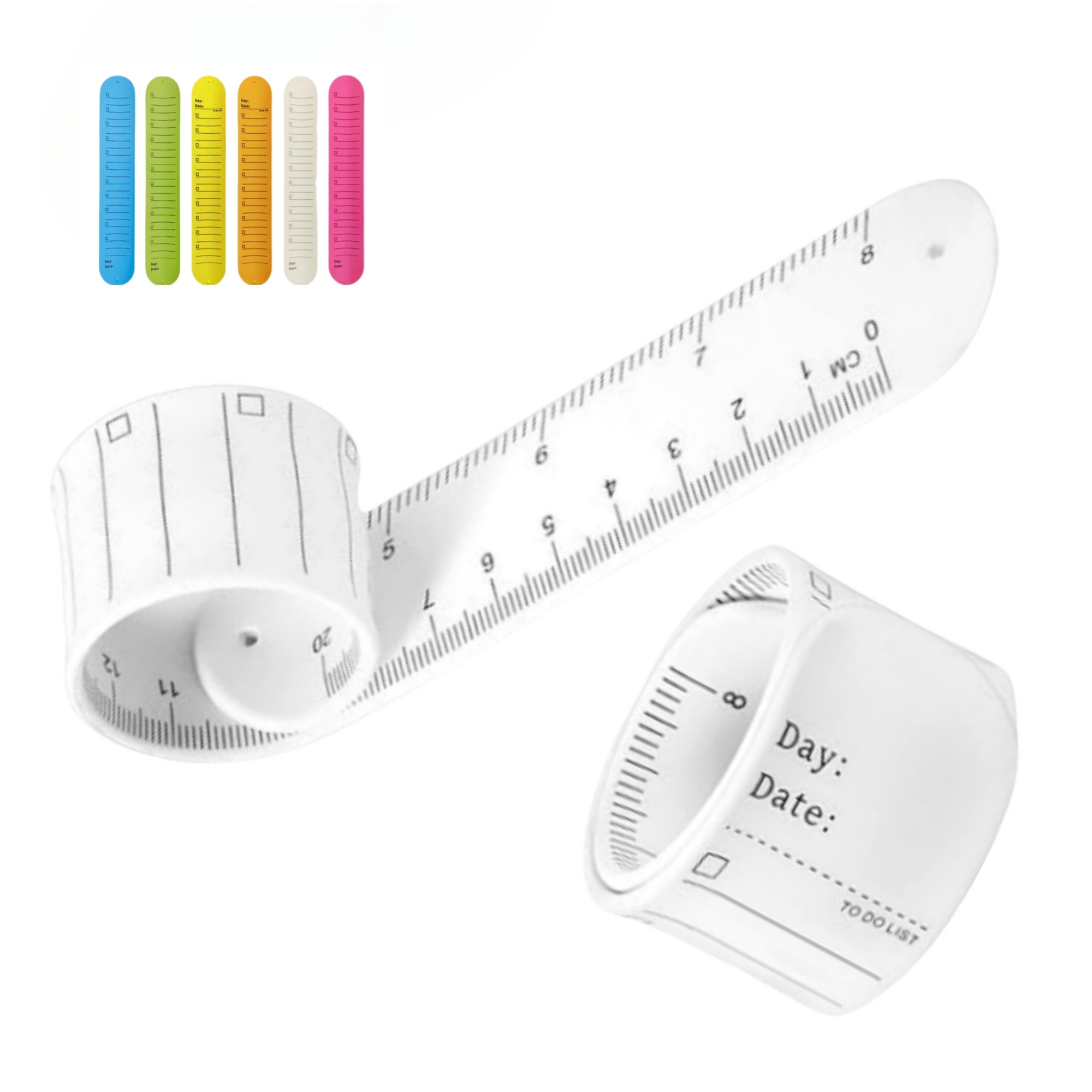 9.37" x 1.77" Waterproof  Silicone  Memo Wristband Bracelet 4