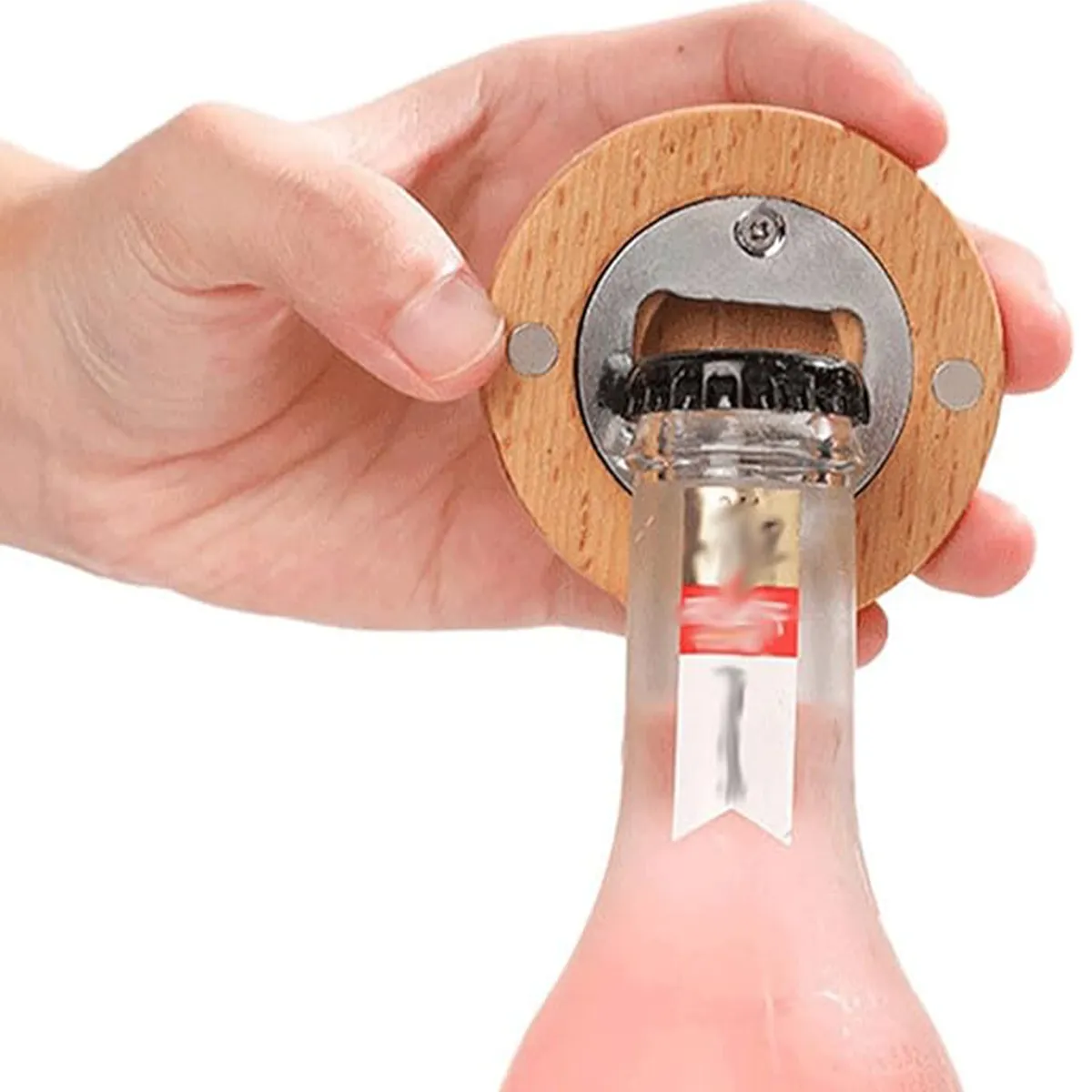 Versatile Convenient Stylish Magnet Bamboo Bottle Opener 5