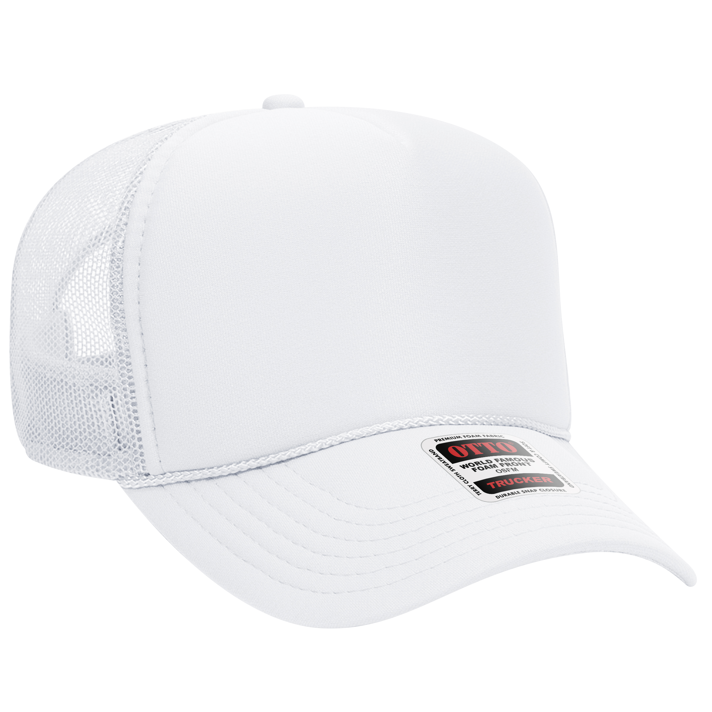 OTTO CAP® 5 Panel Mid Profile Mesh Back Trucker Hat 17