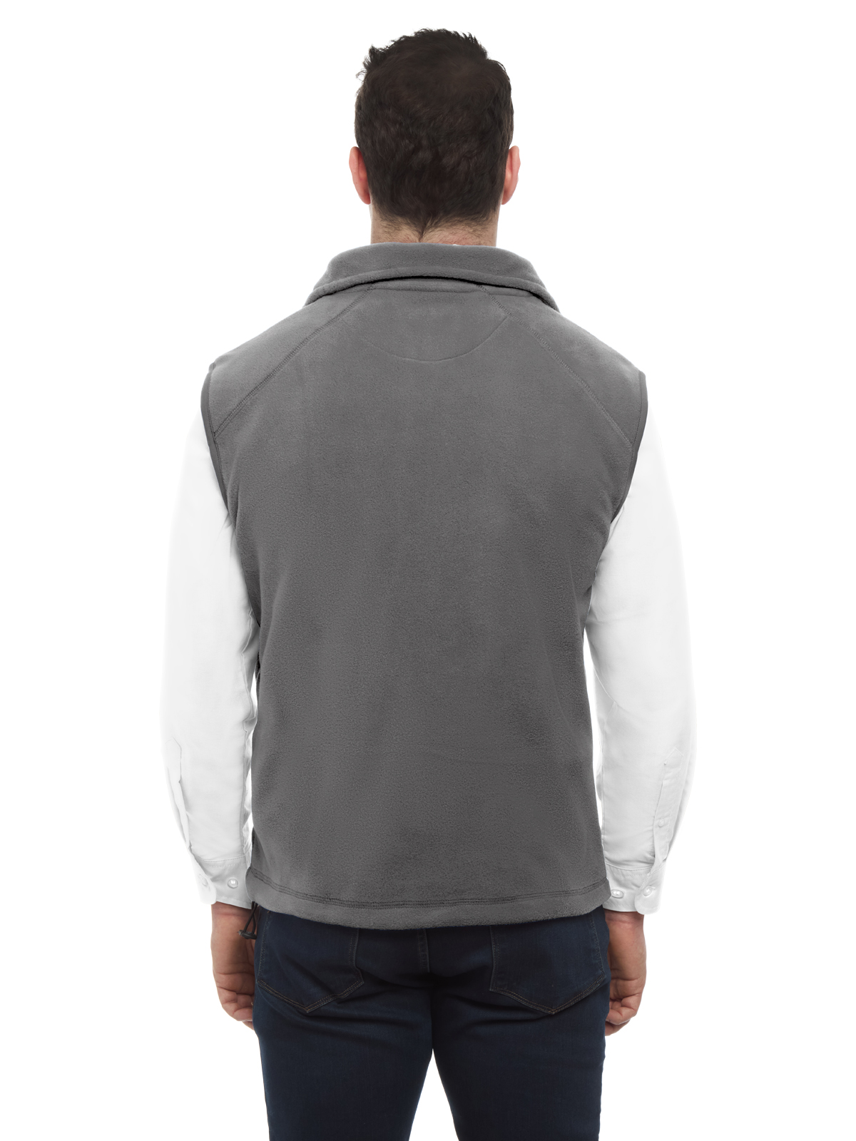 Blue Generation - Unisex 2-Pocket Micro Fleece Zip Front Vest 10