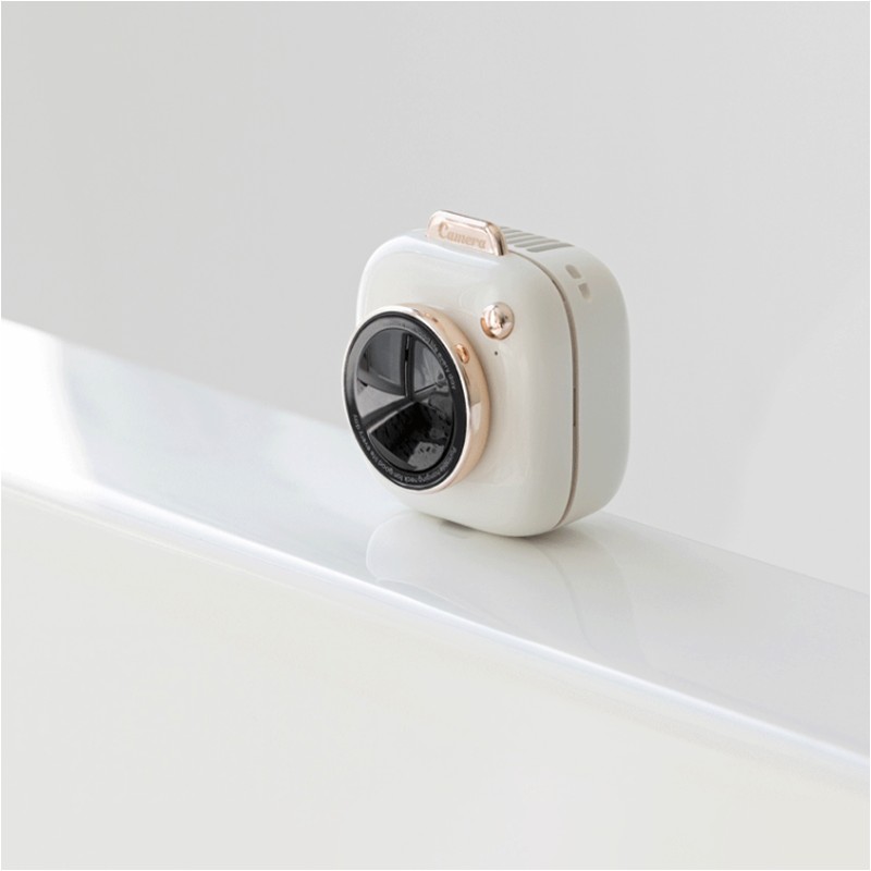 Camera Shape Misting Hanging Neck Fan 2
