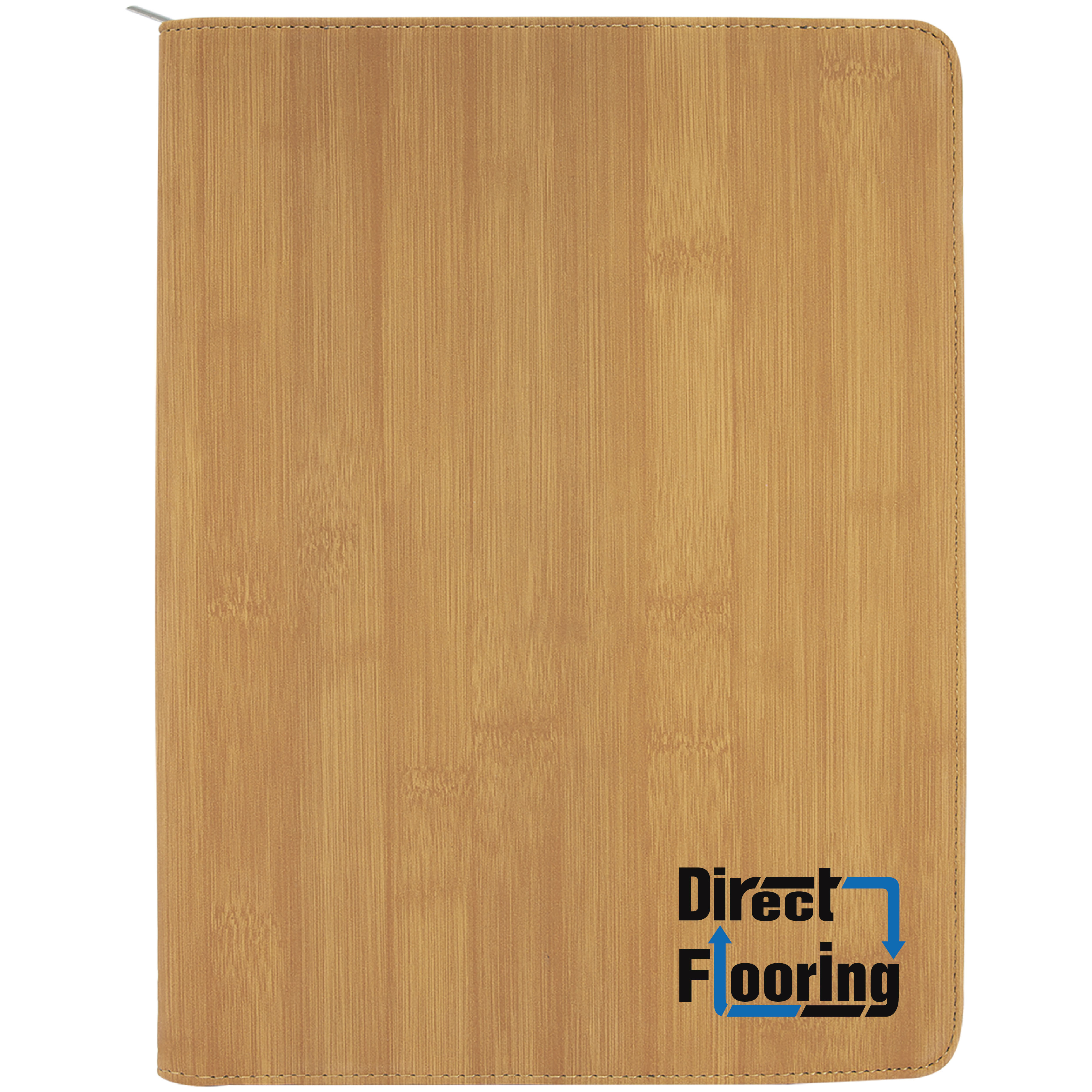 9" x 12" Leatherette Bamboo Portfolio with Zipper 7