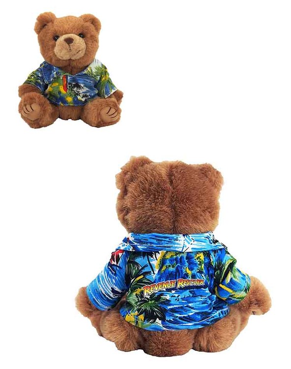 8" Hawaiian Bear with full color imprint 2