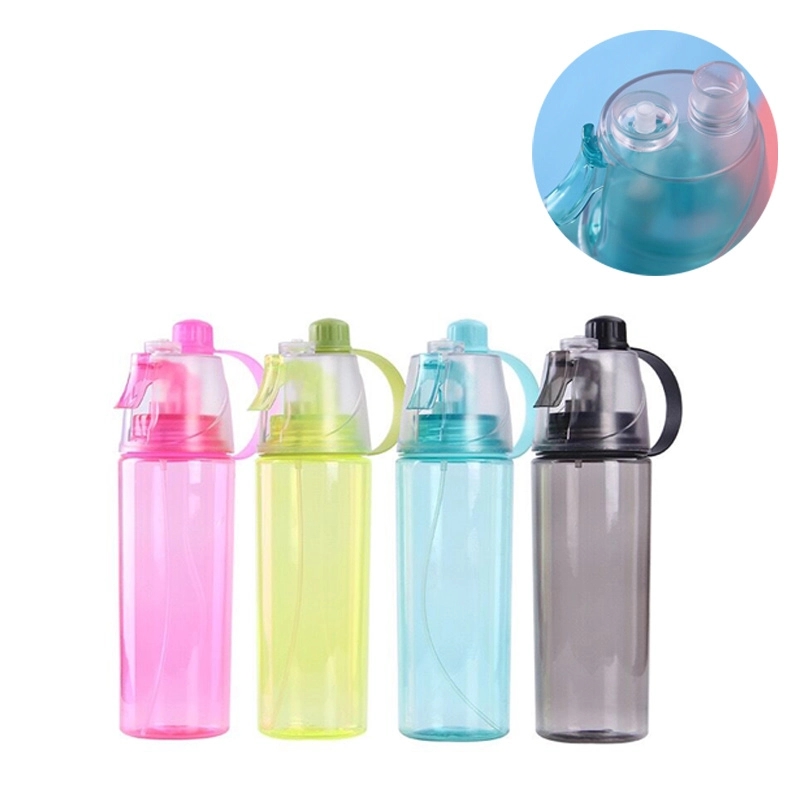 24 Oz Transparent Sports Spray Straw Bottle 2
