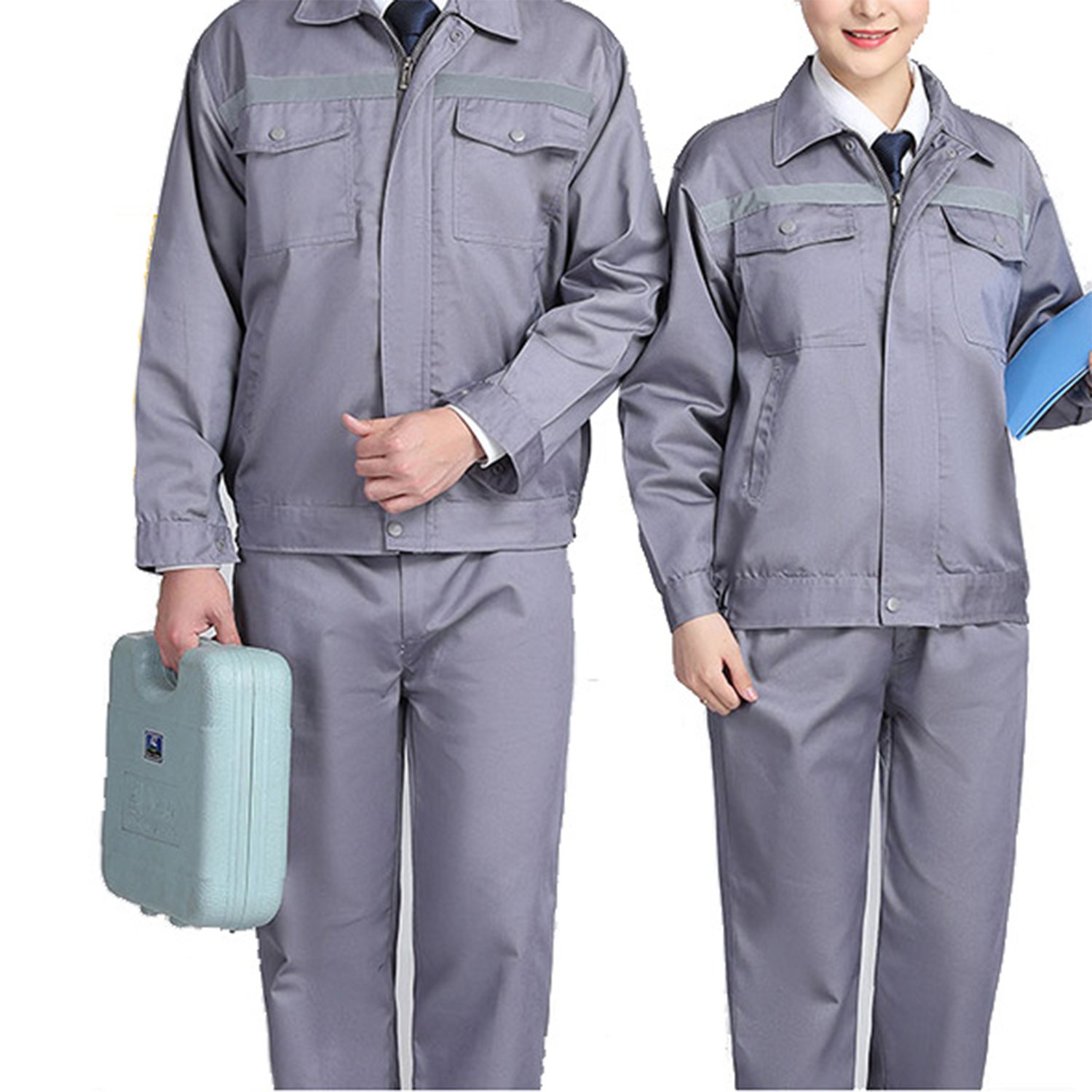 Men Women Flame Resistant Long Sleeve Workmen Uniform 3