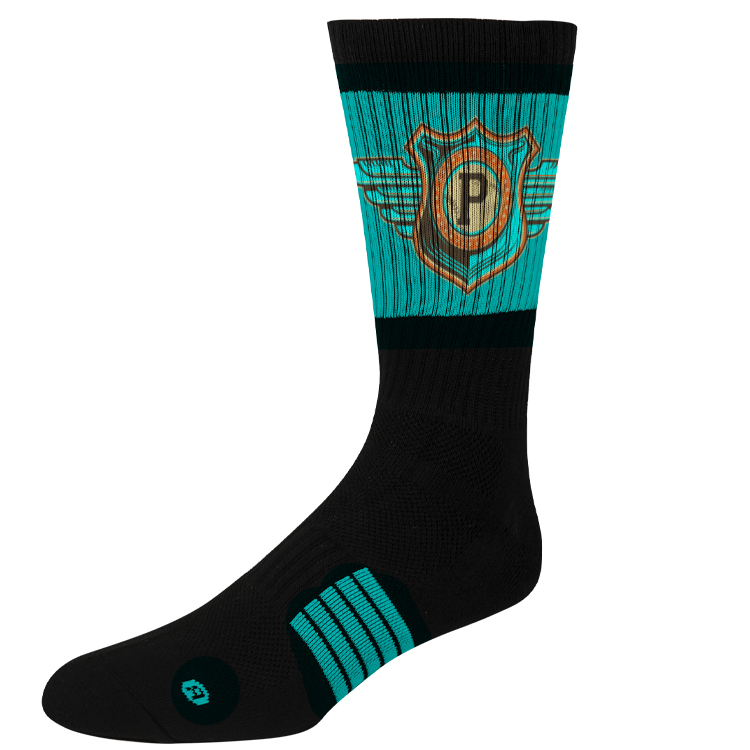 Black Sports Sock 10