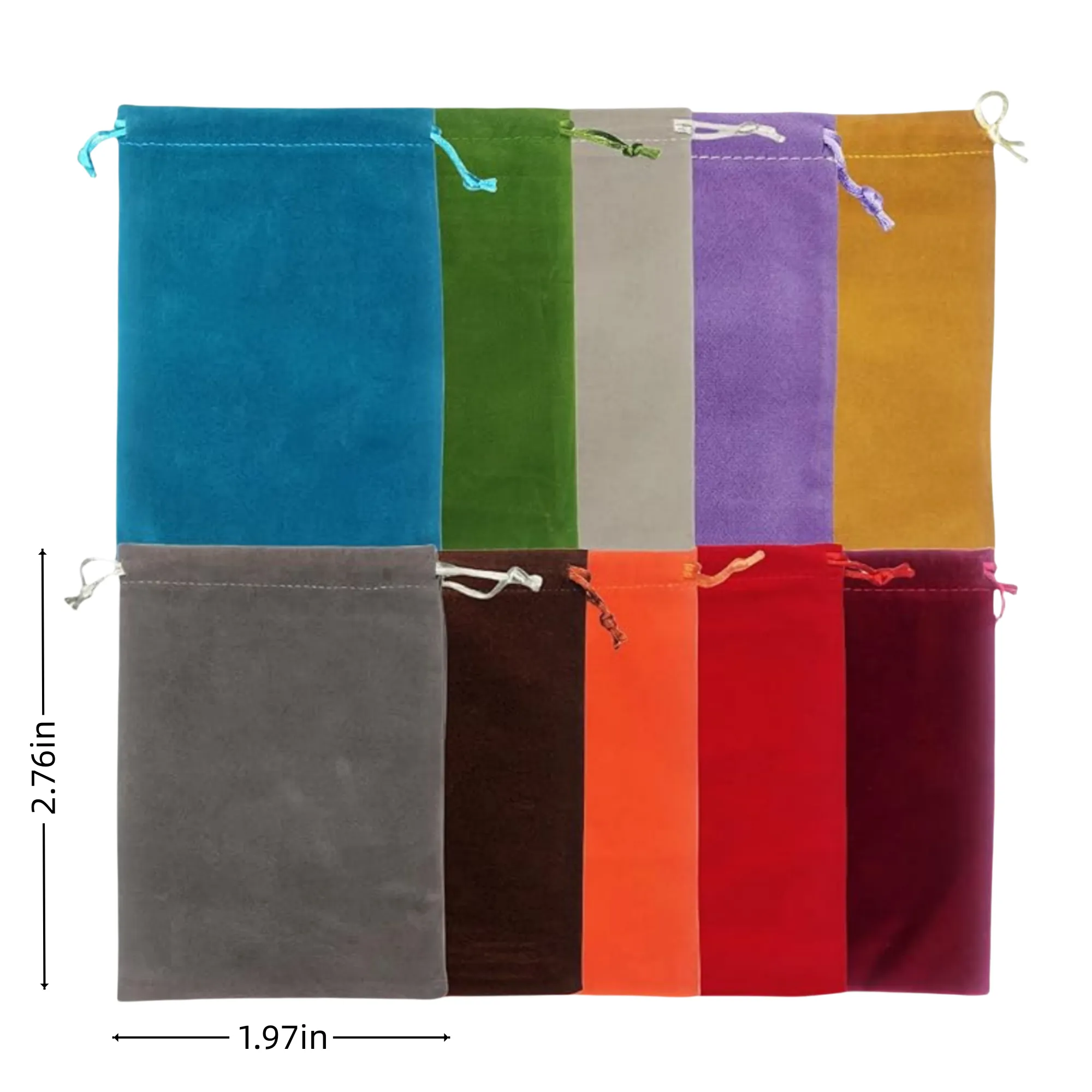 Multi-Purpose Colorful Velvet Gift Bags With Drawstring 5