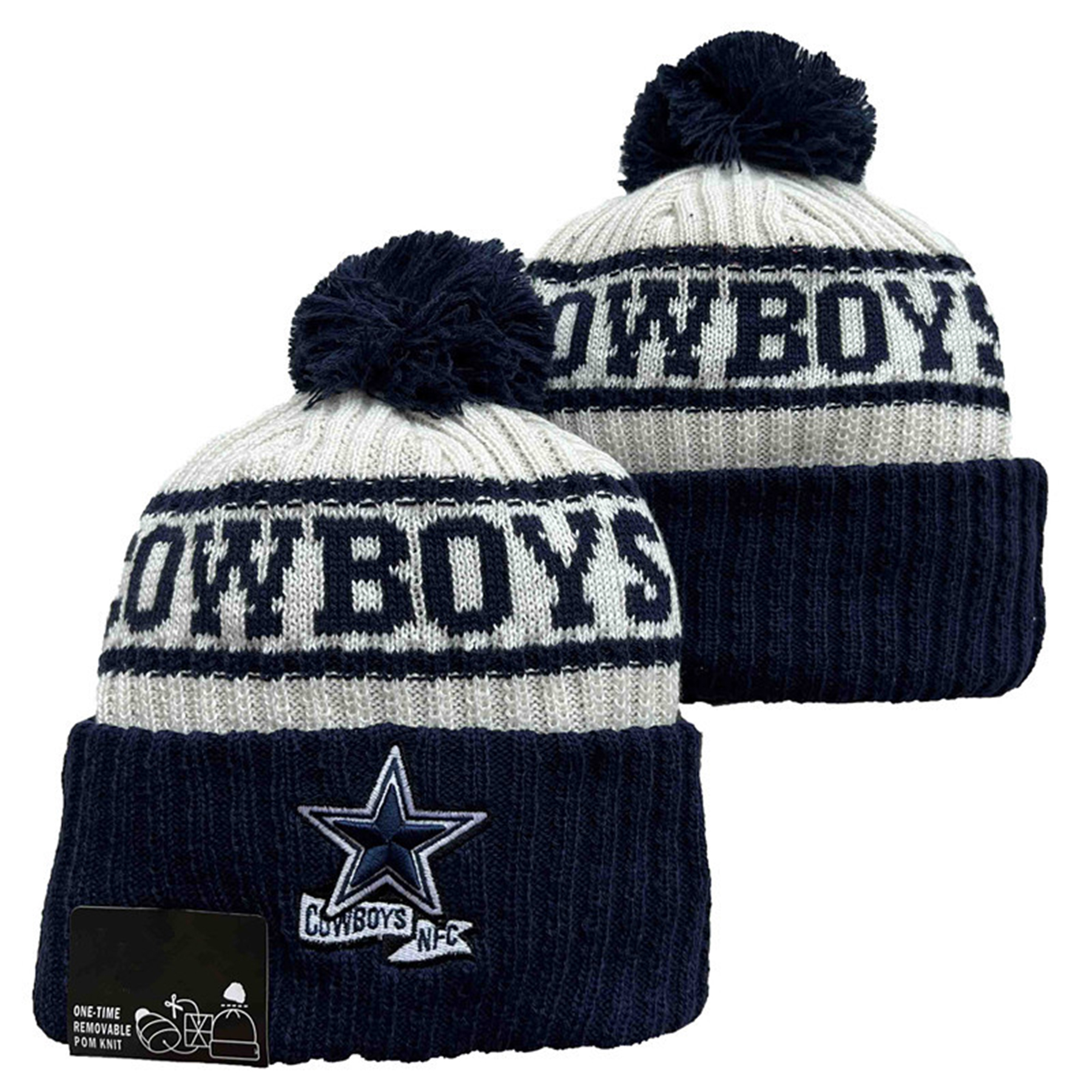 Custom Logo Football League Knit Hat 3