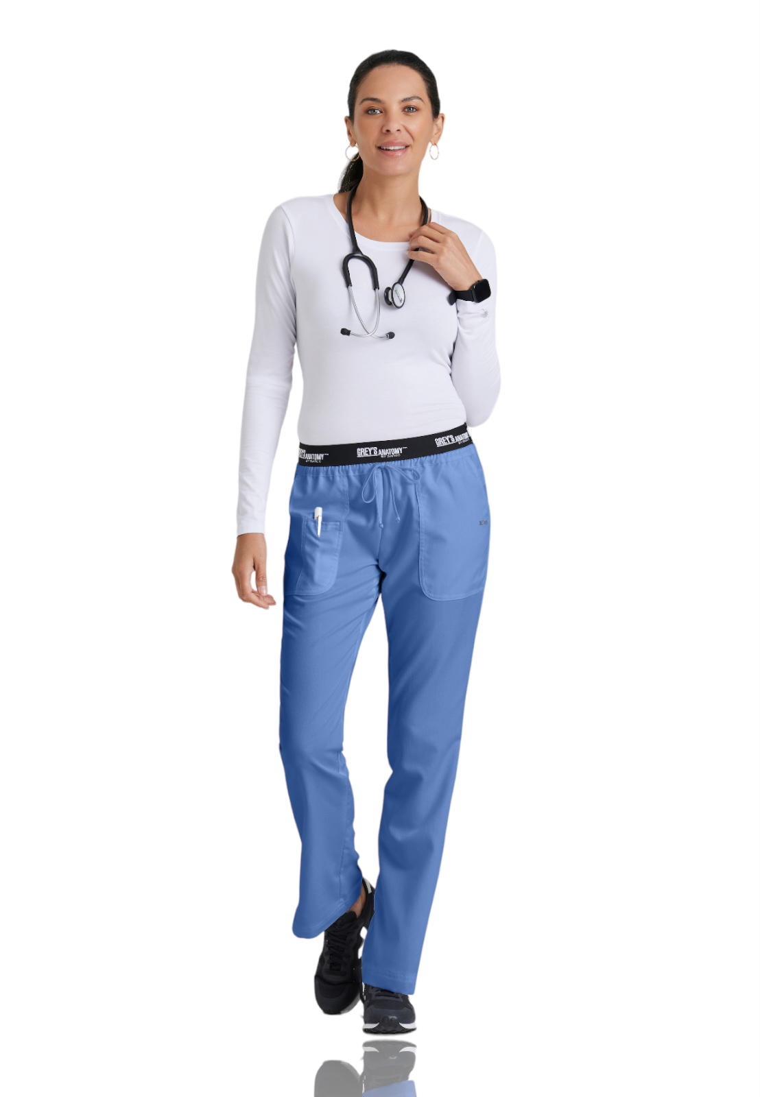 Grey's Anatomy Classic - Women's Three-Pocket Flared Leg Aubrey Scrub Pant 17