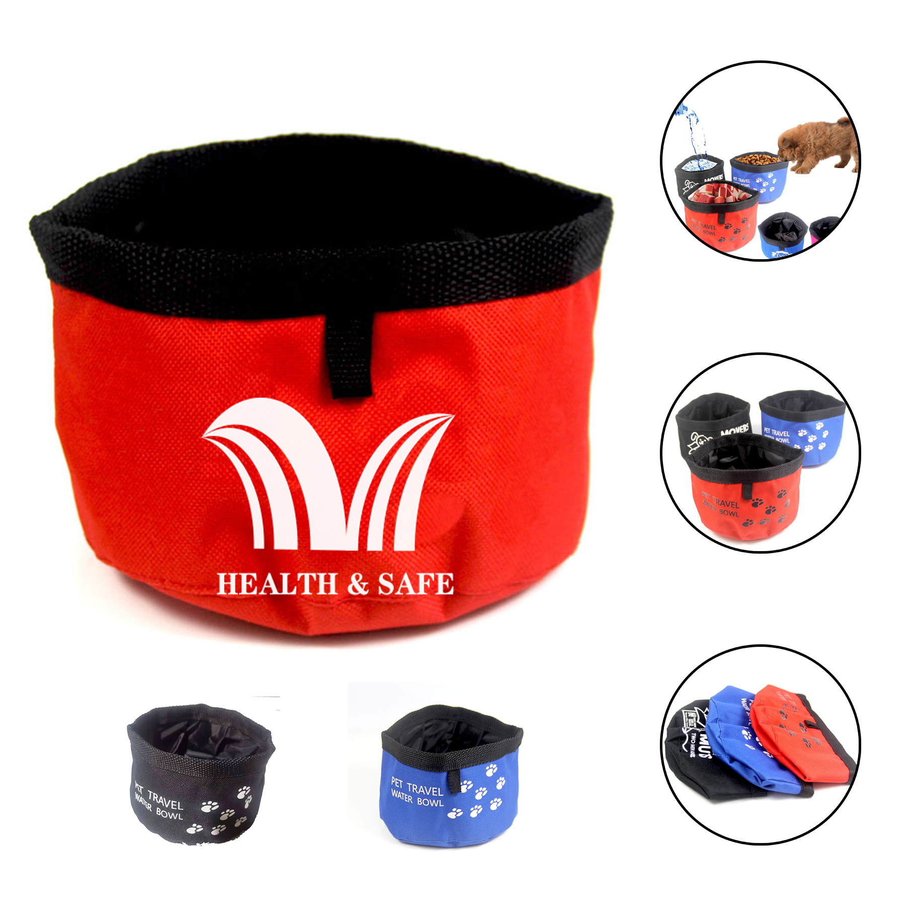 Doggy Bowl Collapsible Dog Canvas Bag Dispenser 1