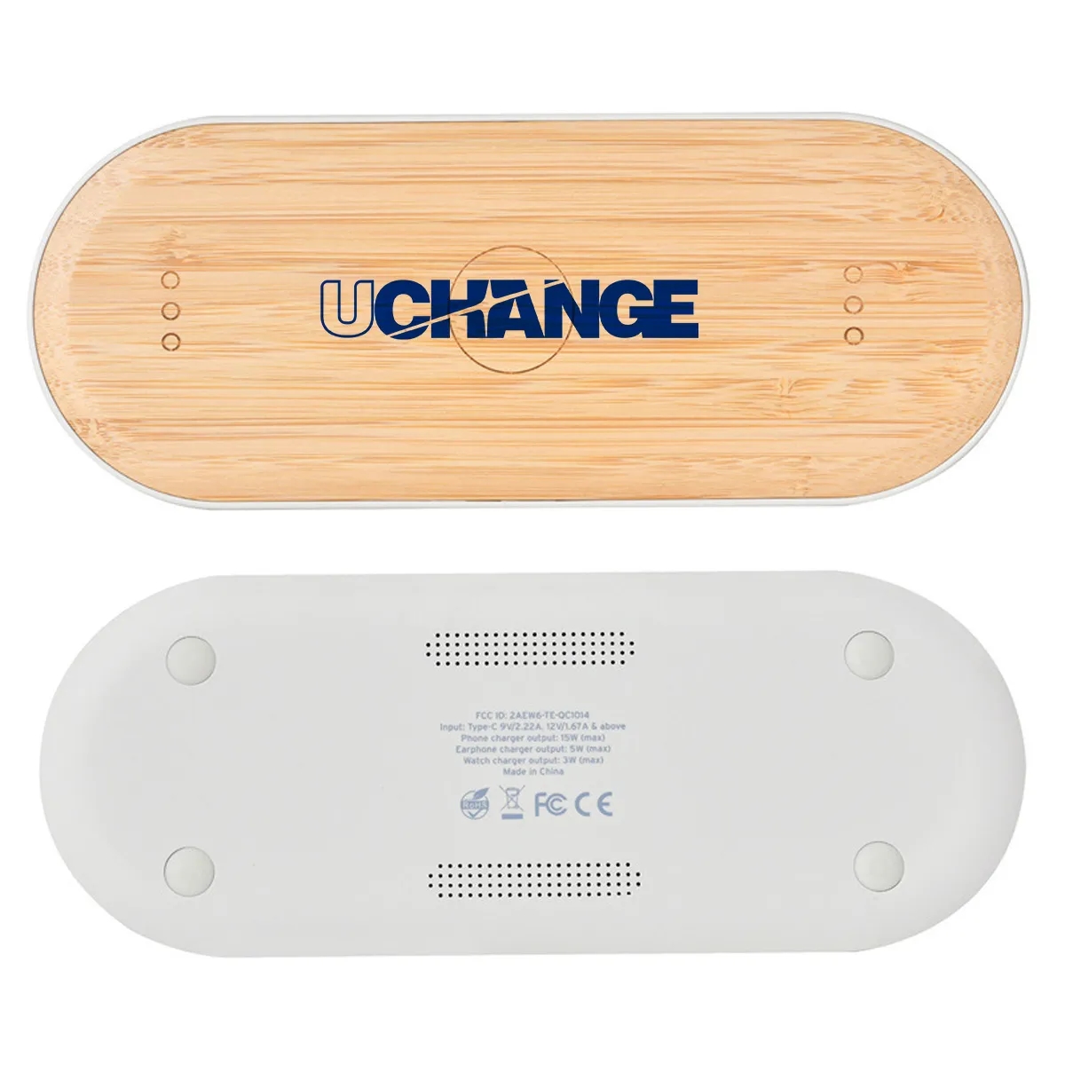 Bamboo Wireless Charging Pad With Speakers 6