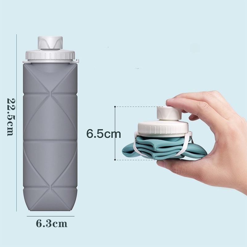 20Oz. Silicone Collapsible Travel Water Bottles 4