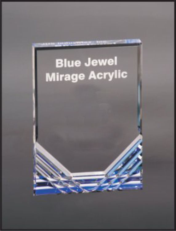 5" x 7" Blue Jewel Mirage Acrylic Award