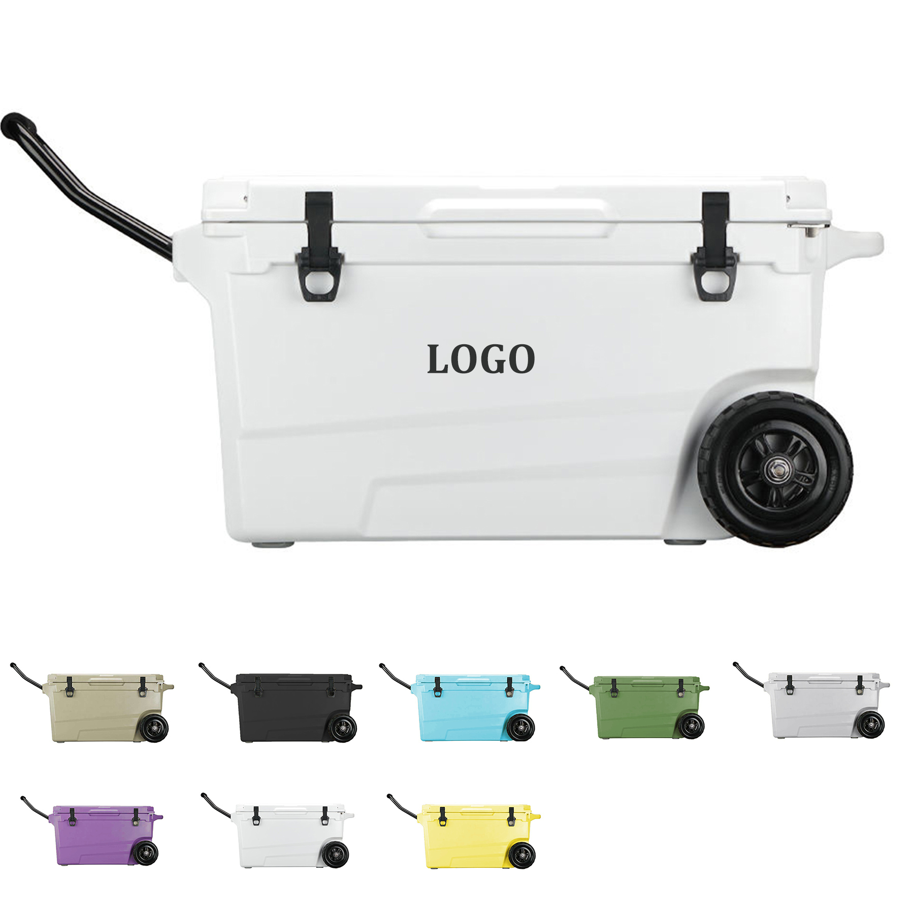 Wheelded Insulated Portable Ice Chest 7