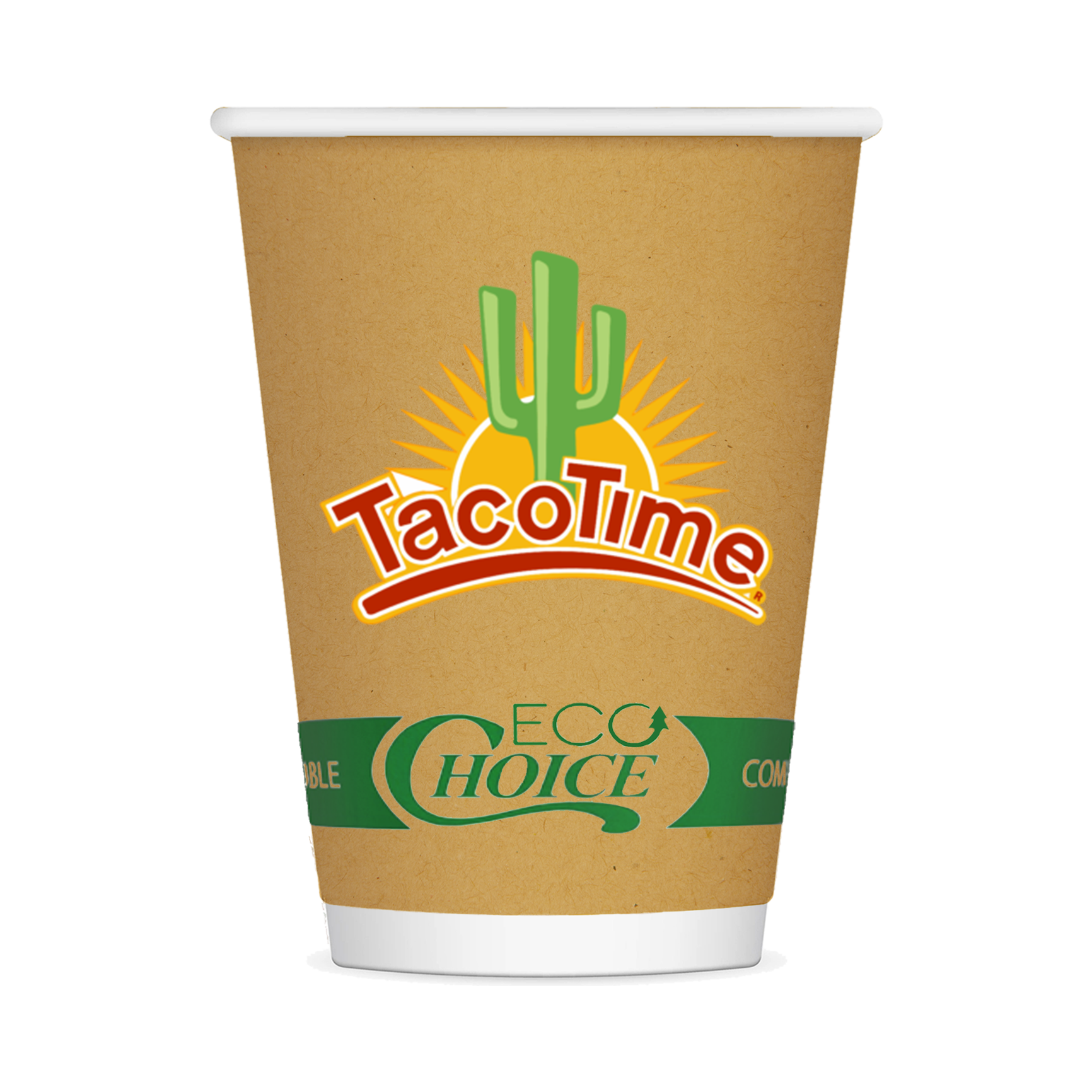 12 Oz. Insulated Kraft Paper Cup, Digital 4