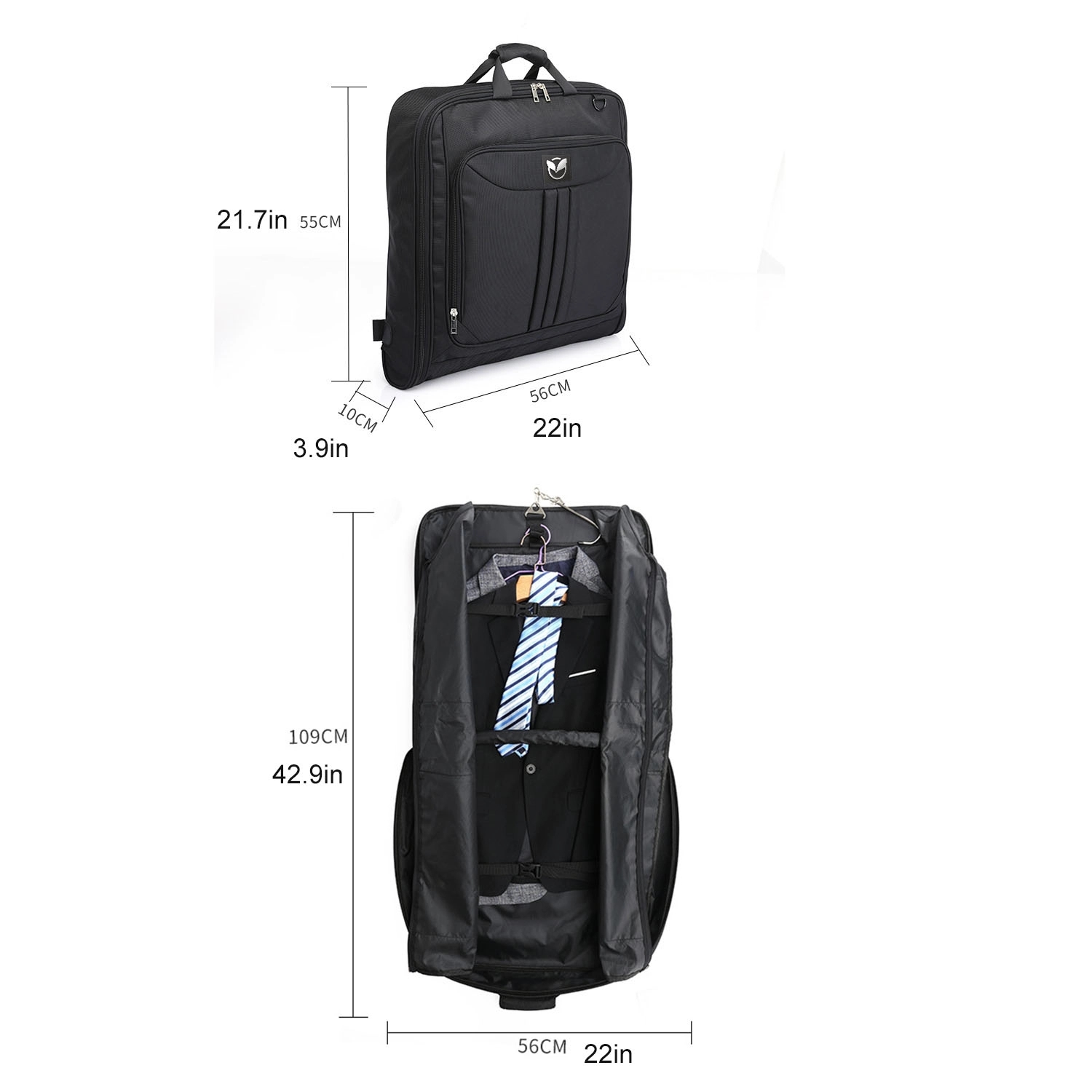 Suit Carry On Garment Bag With Shoulder Strap 4