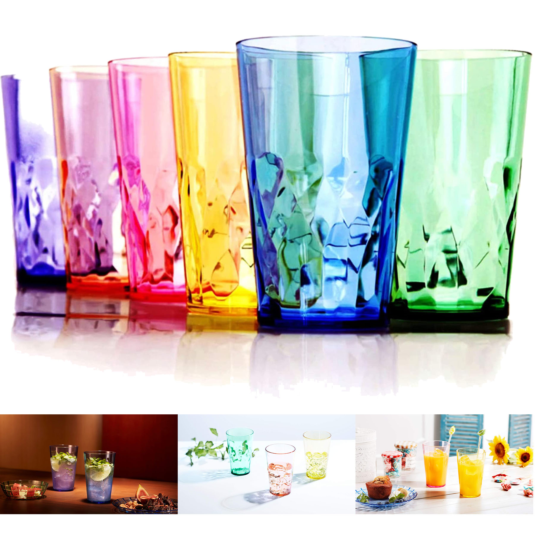 19 oz Unbreakable Premium Drinking Glasses 2
