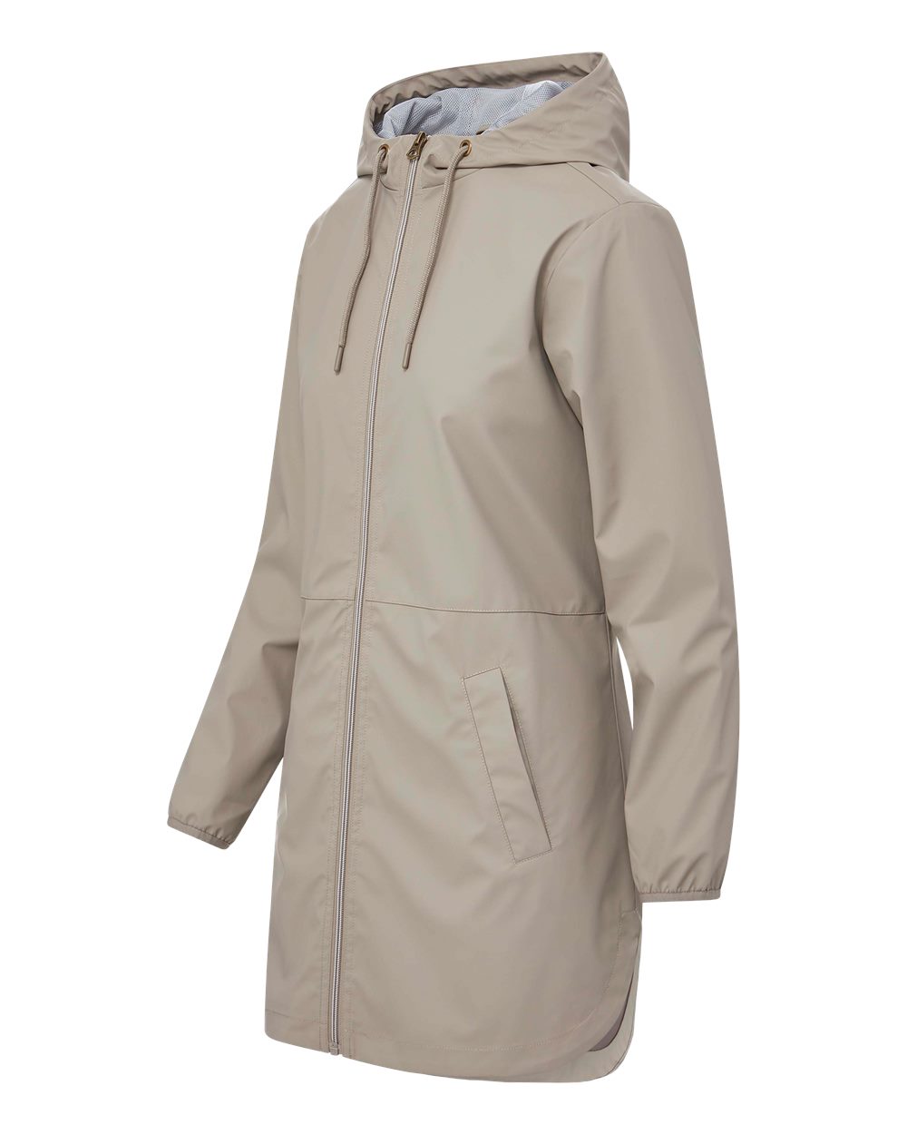 Women's Vintage Hooded Rain Jacket - W193910 6
