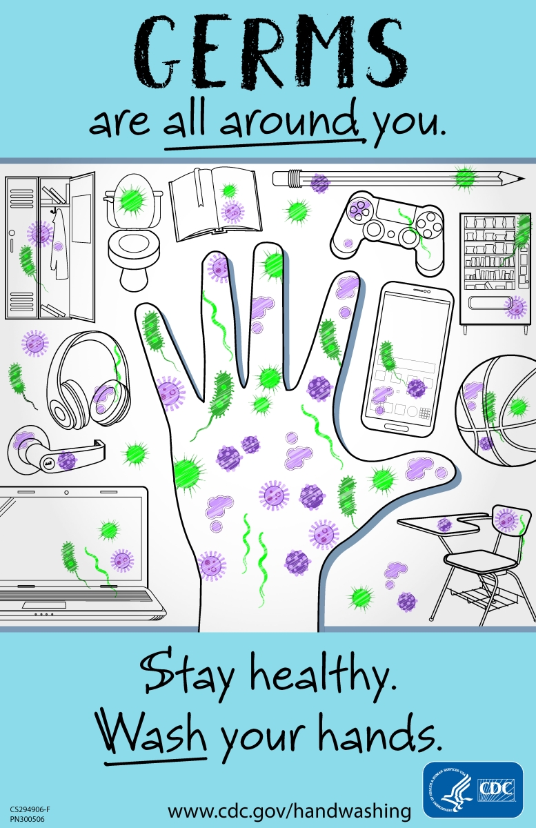 CDC Approved Stock Posters | Hand washing series (11x17) 13