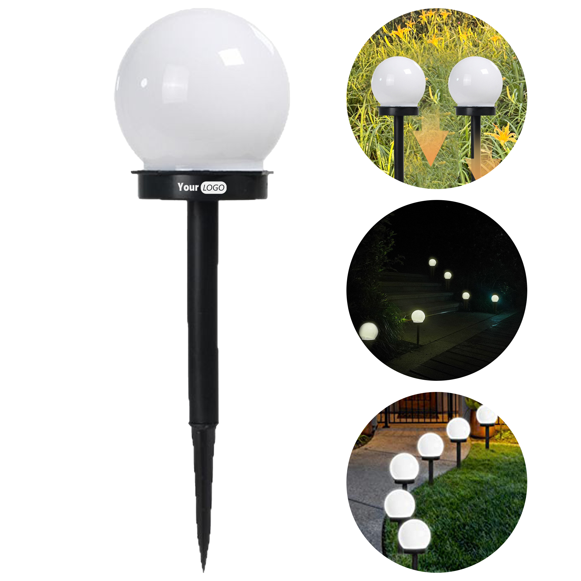 Polypropylene Outdoor Garden Solar Courtyard Light 2