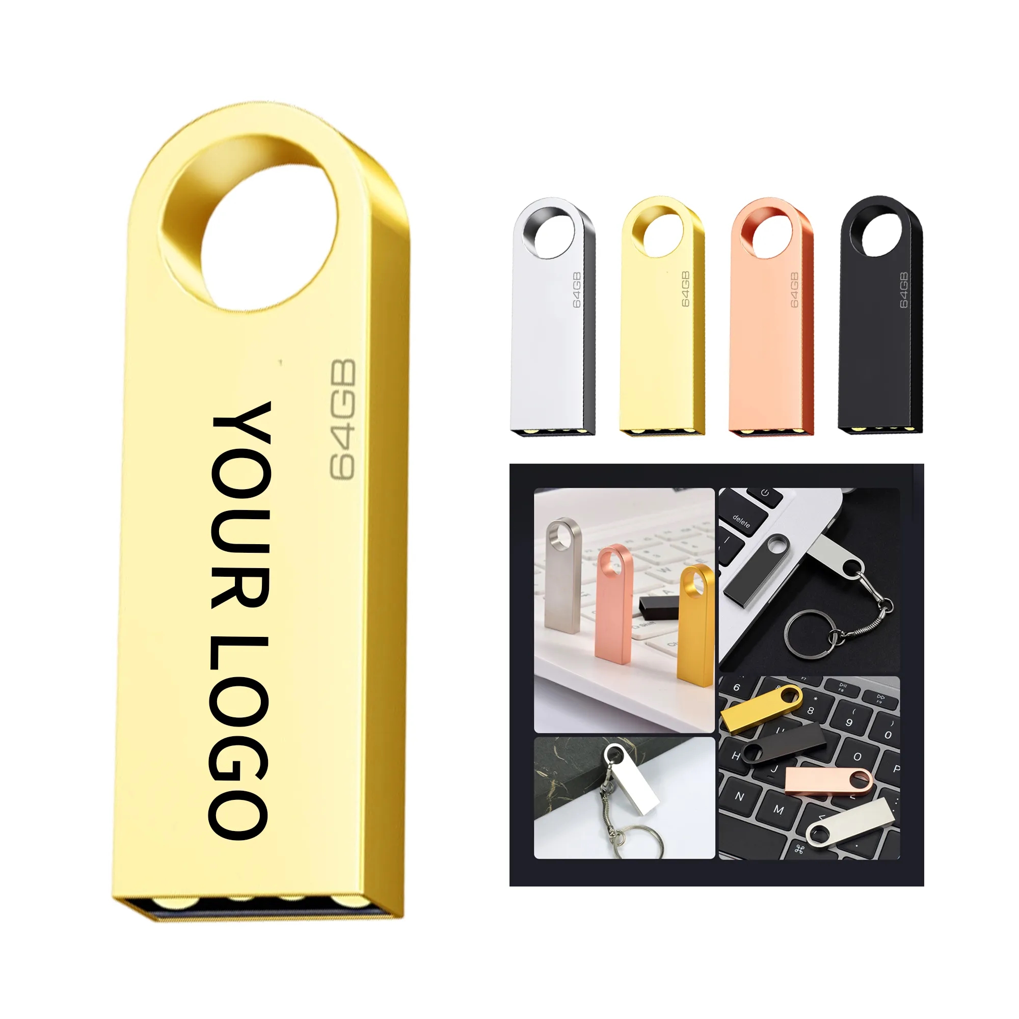 Customized Laser USB 4GB Metal Disk 2