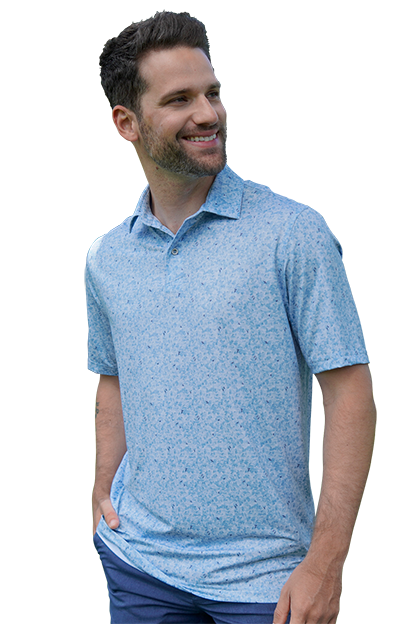 Scattered Shark Tail Polo