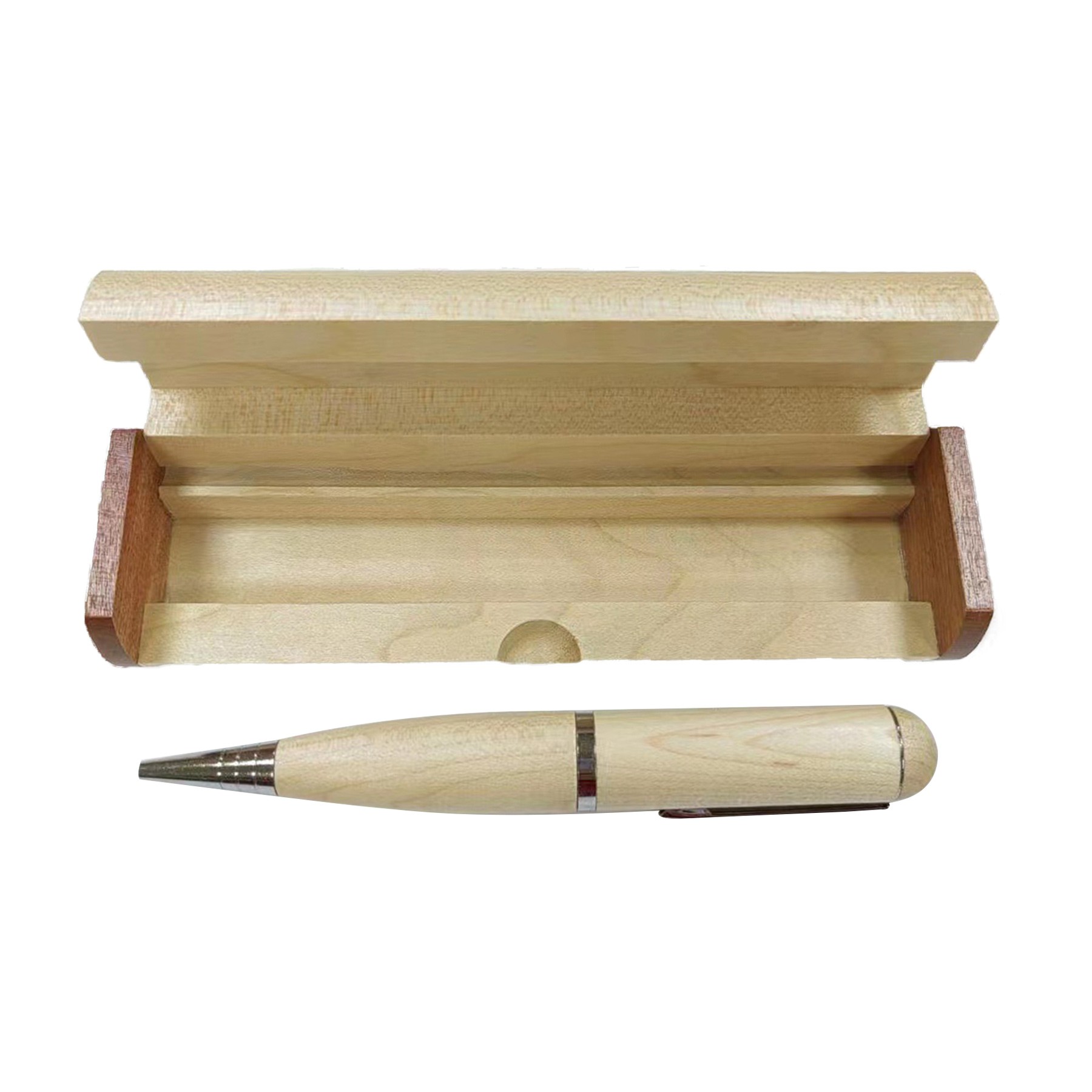 Wooden Ballpoint Pen with USB Flash Drive 3